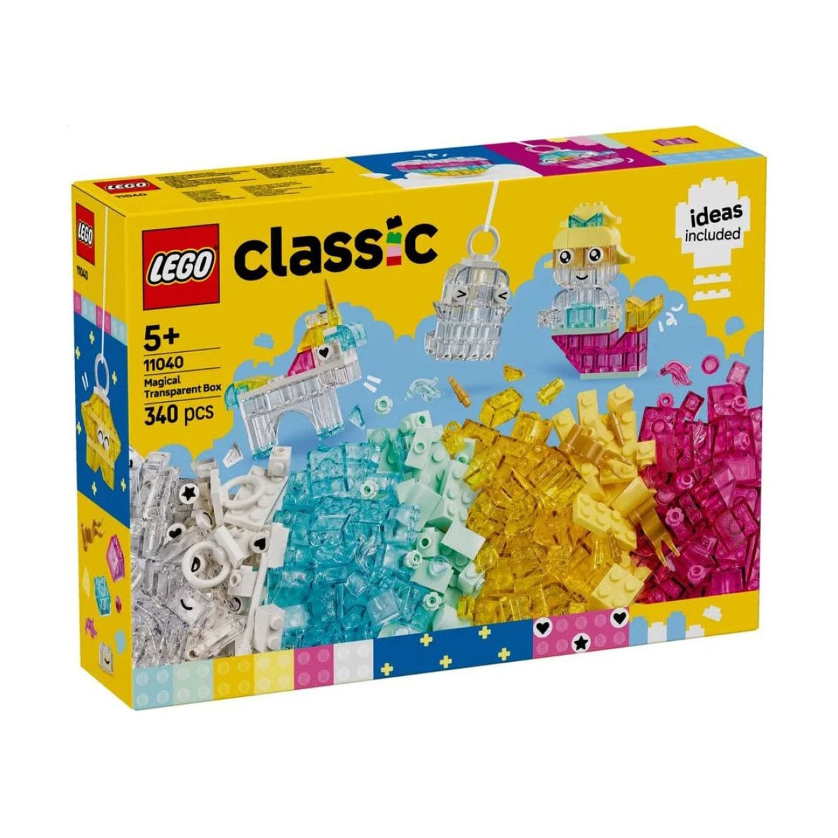 Конструктор LEGO Classic Чарівна прозора коробка, 340 деталей, від 5 років (11040)