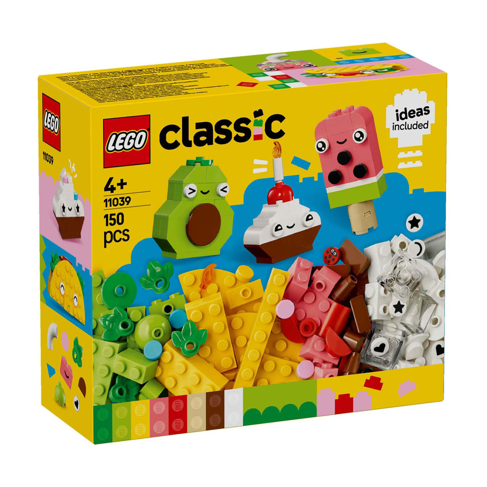 Конструктор LEGO Classic Творчі друзі з їжею, 150 деталей, від 4 років (11039)