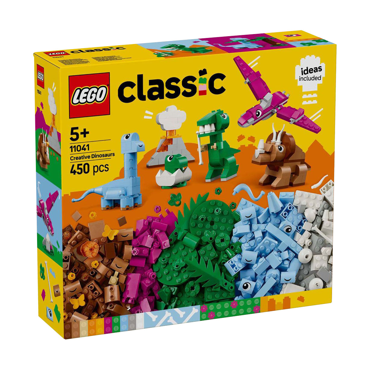 Конструктор LEGO Classic Творчі динозаври, 450 деталей, від 5 років (11041)