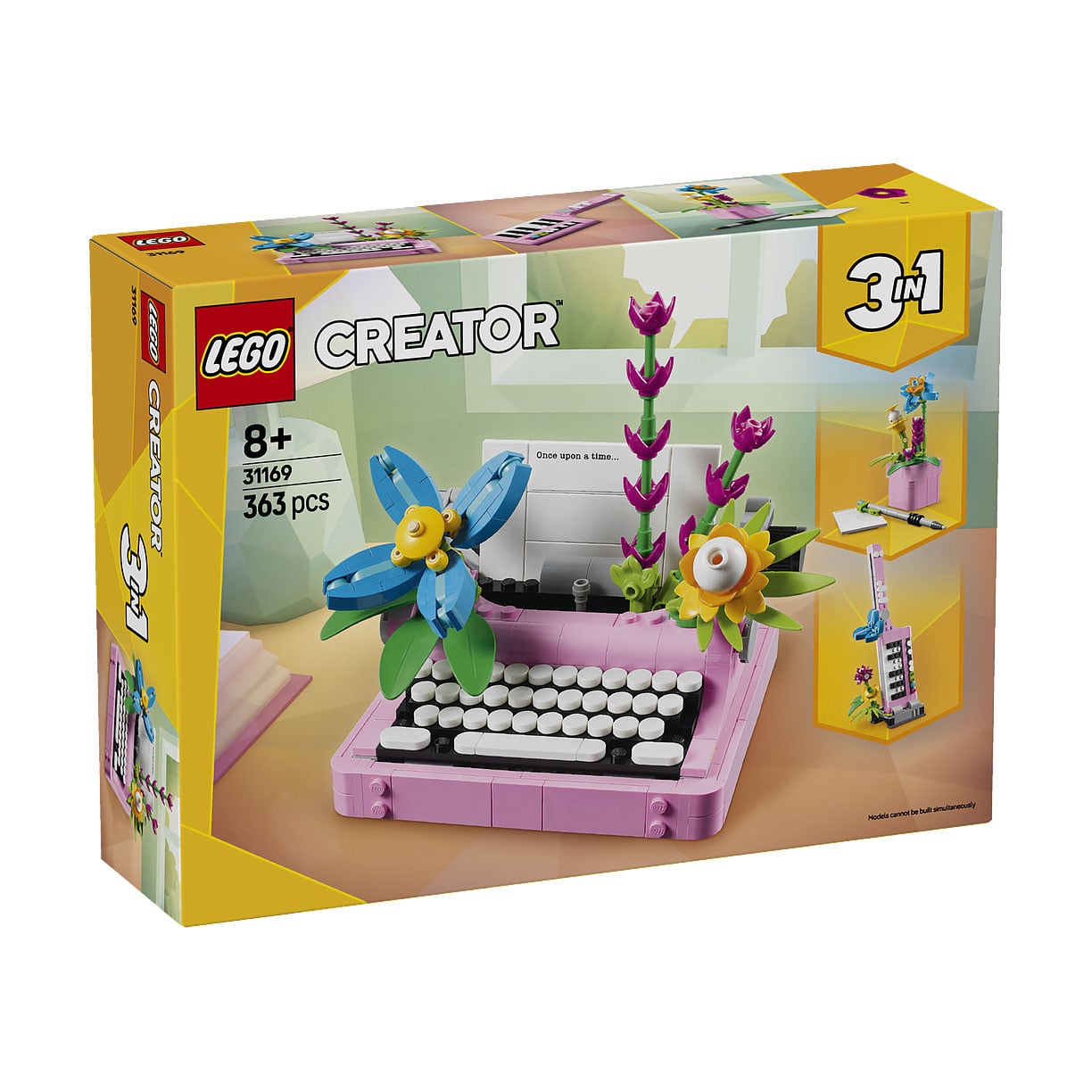 Конструктор LEGO Creator Друкарська машинка з квітами, 363 деталі, від 8 років (31169)