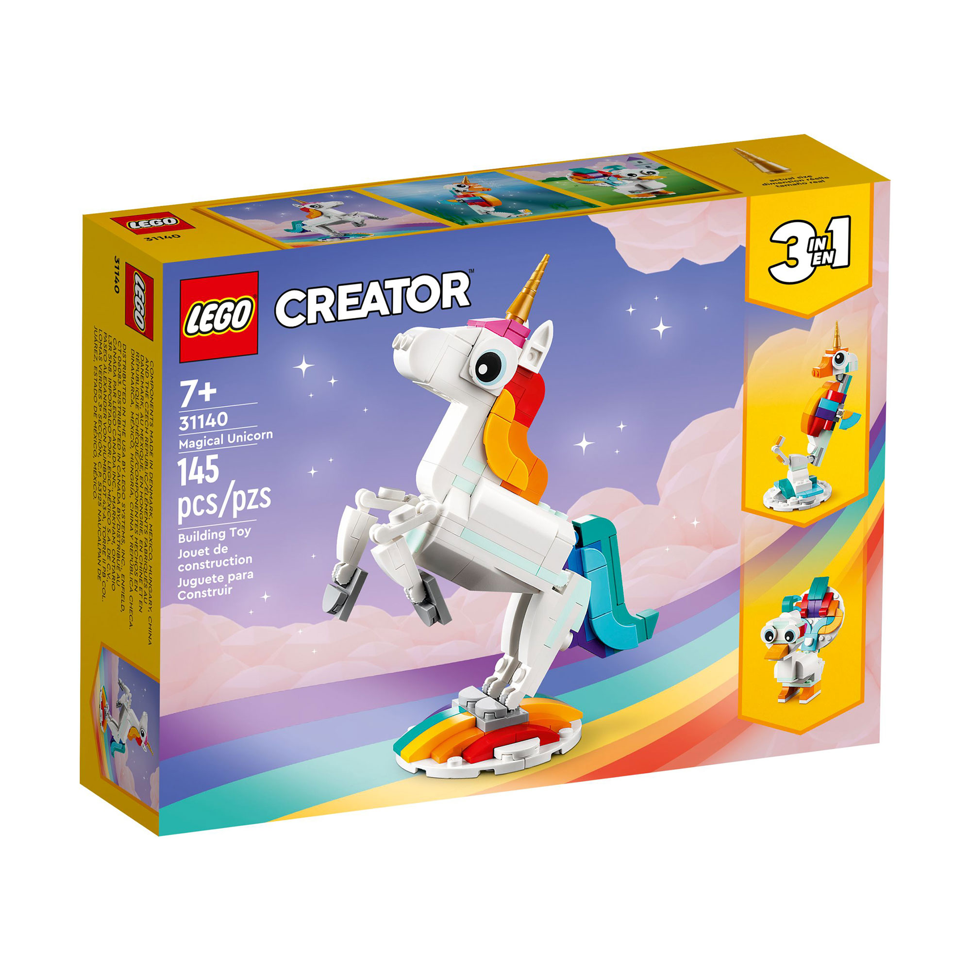 Конструктор LEGO Creator Магічний єдиноріг, 145 деталей, від 7 років (31140)