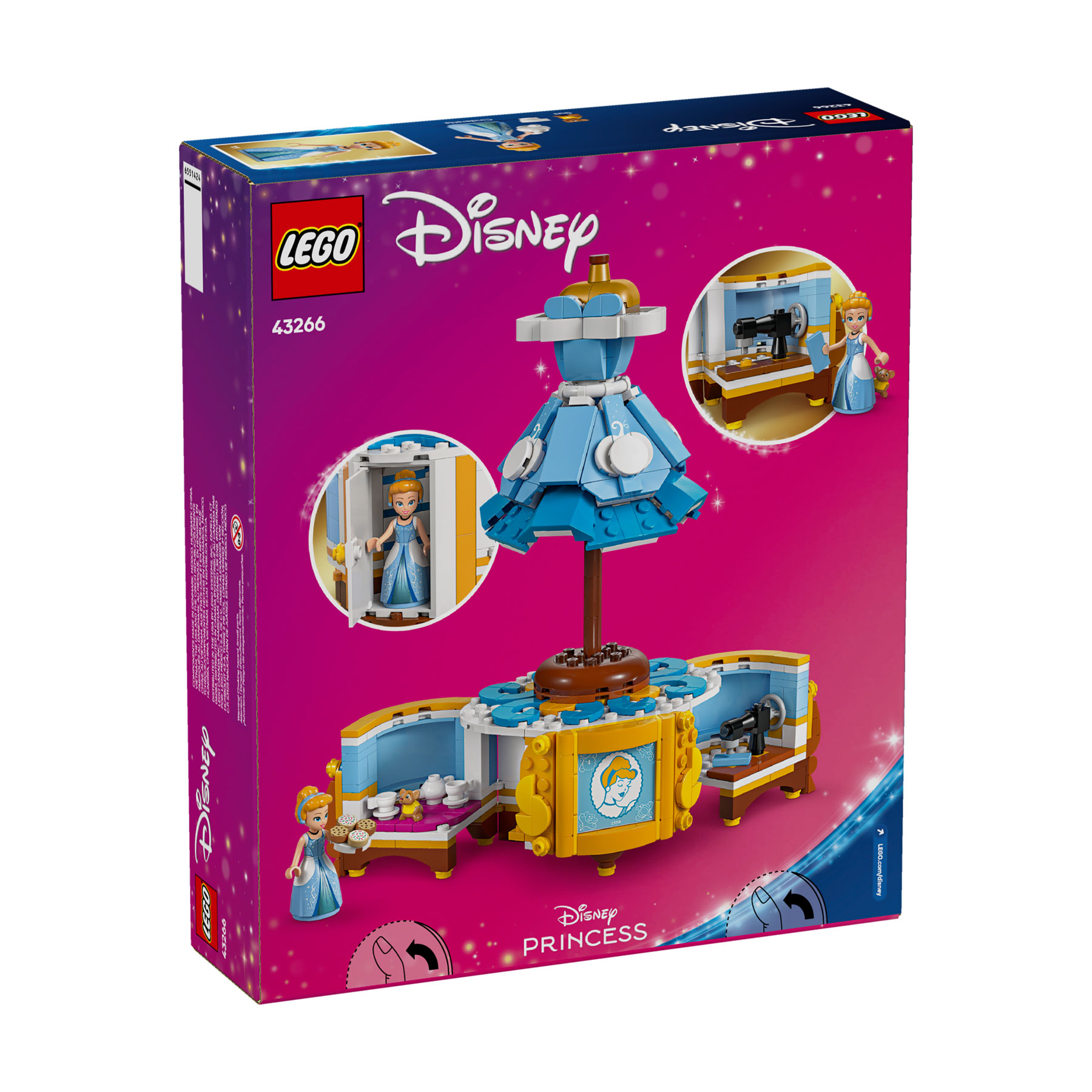 Конструктор LEGO Disney Princess Сукня Попелюшки, 474 деталі, від 9 років (43266)