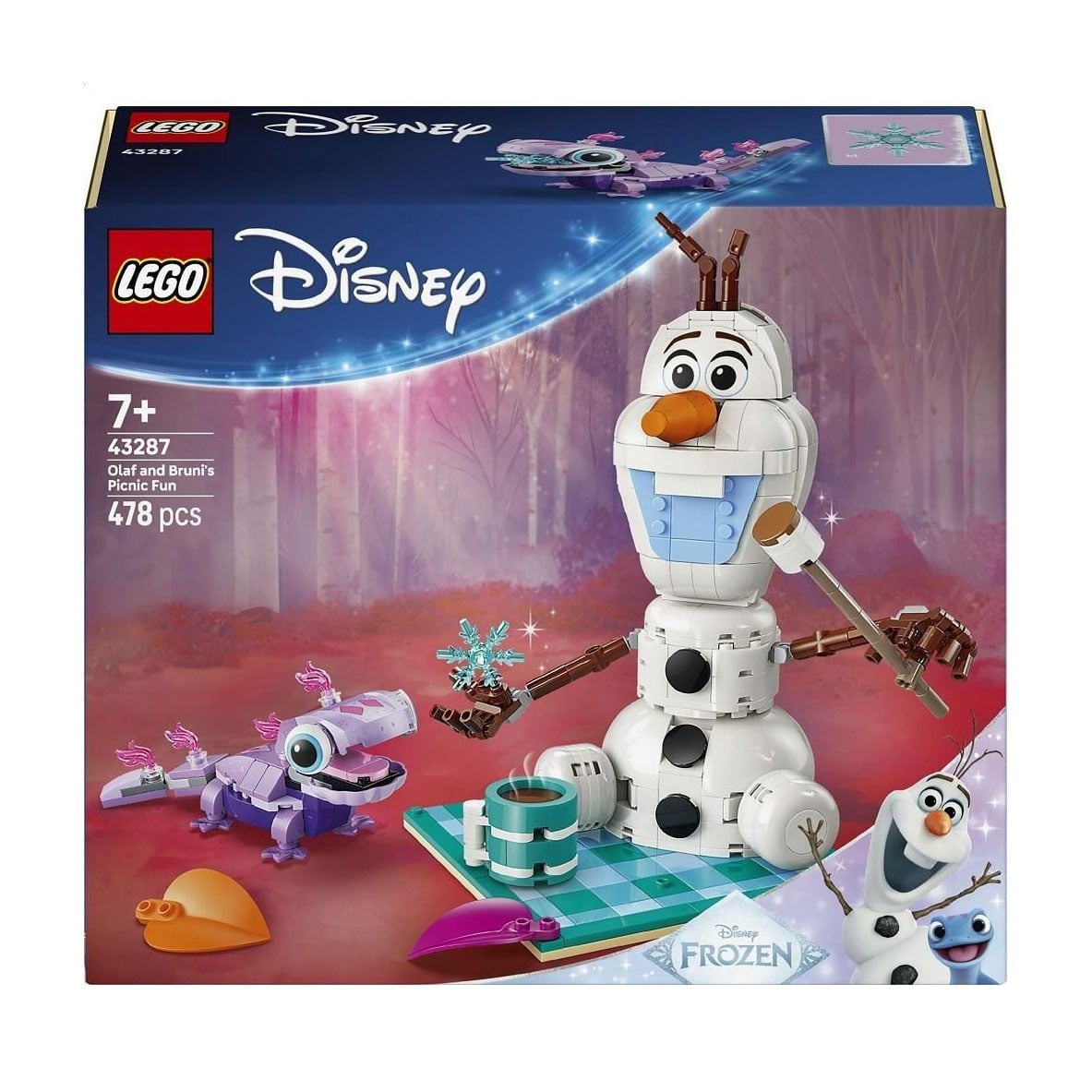 Конструктор LEGO Disney Princess Веселощі на пікніку Олафа та Бруні, 478 деталей, від 7 років (43287)