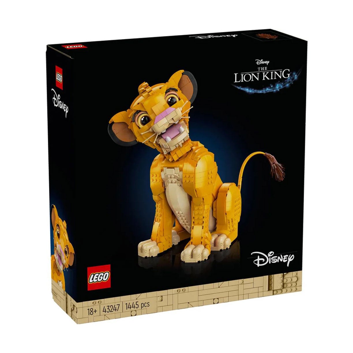 Конструктор LEGO Disney Юний король Лев Сімба, 1445 деталей, від 18 років (43247)