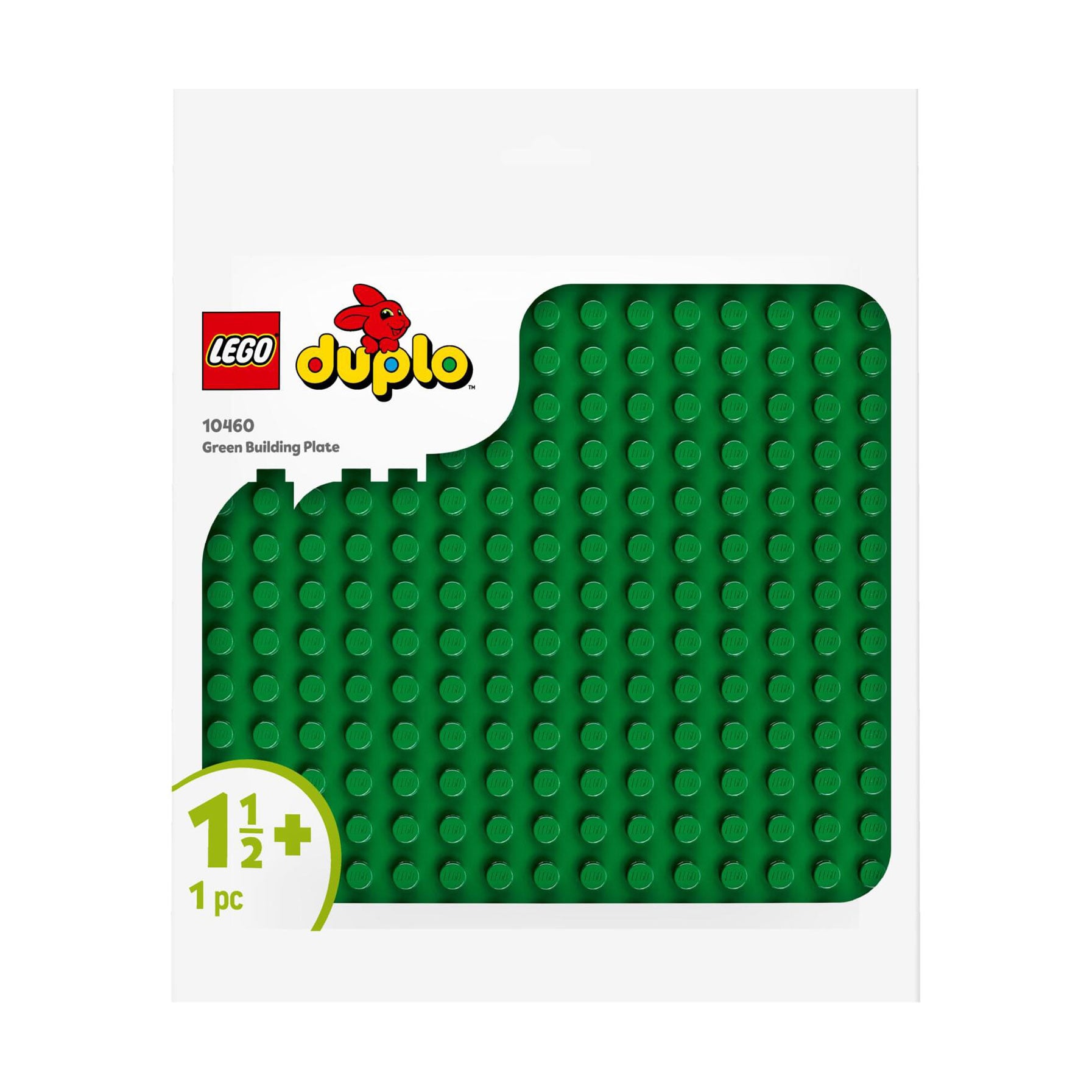 Конструктор LEGO Duplo Classic Зелена будівельна пластина, 1 деталь, від 1.5 року (10460)