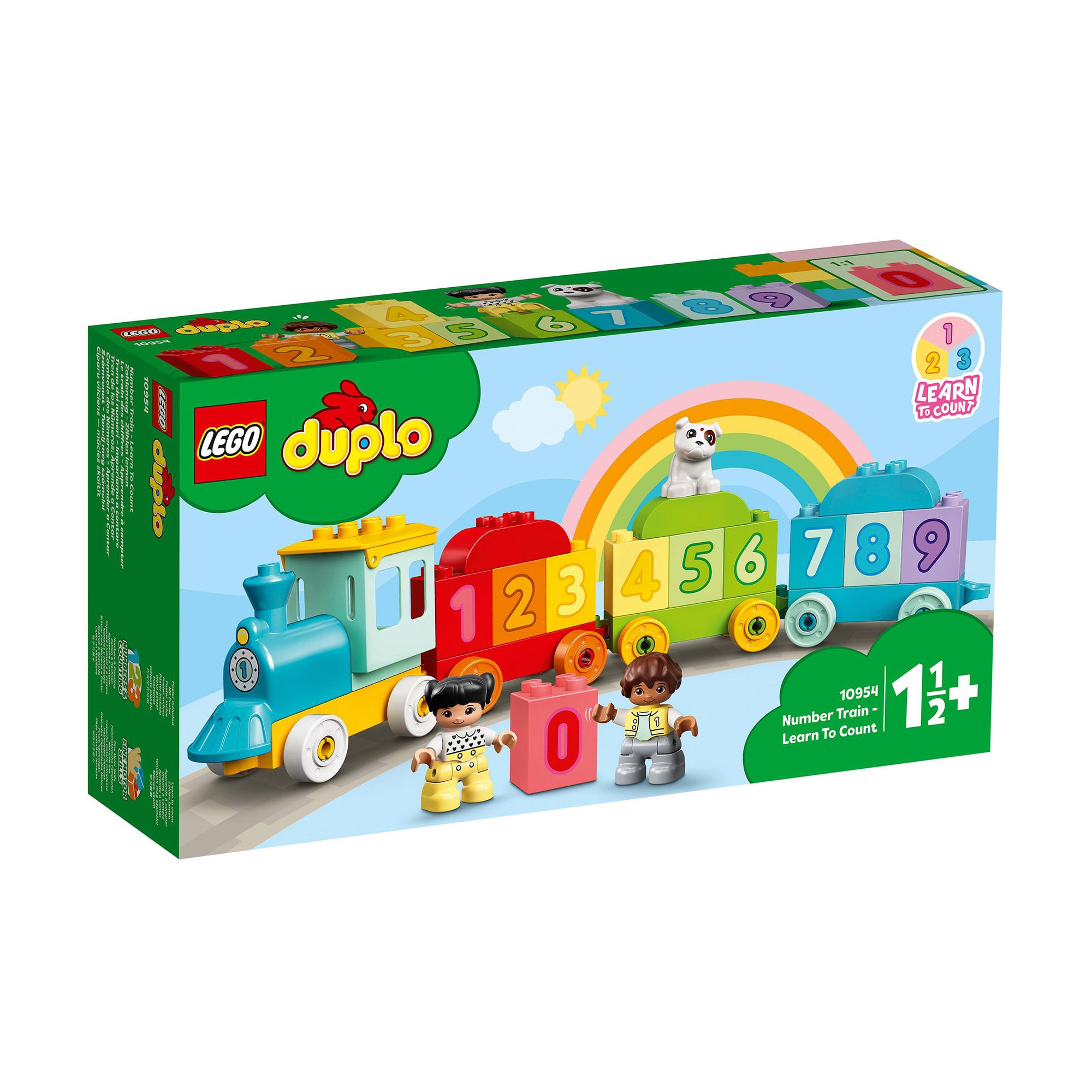 Конструктор LEGO Duplo My First Потяг із цифрами Вчимося рахувати, 23 деталі, від 1.5 року (10954)