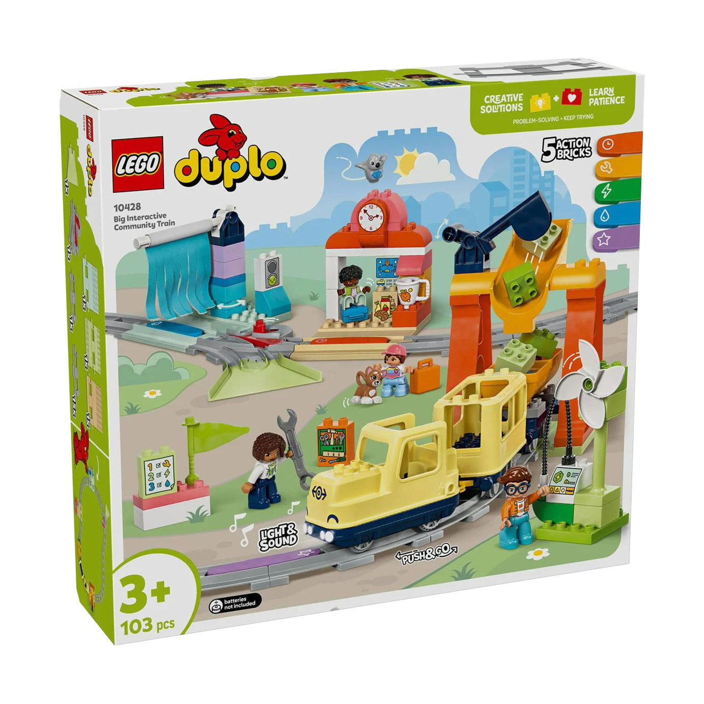 Конструктор LEGO Duplo Великий інтерактивний міський поїзд, 103 деталі, від 3 років (10428)