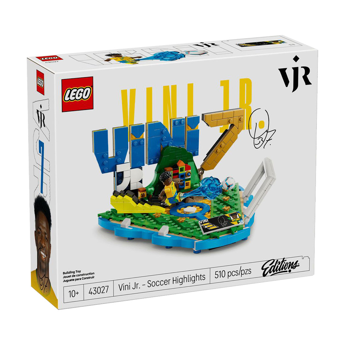 Конструктор LEGO Editions Football Вінісіус Жуніор - найкращі моменти футбольних матчів, 510 деталей, від 10 років (43027)