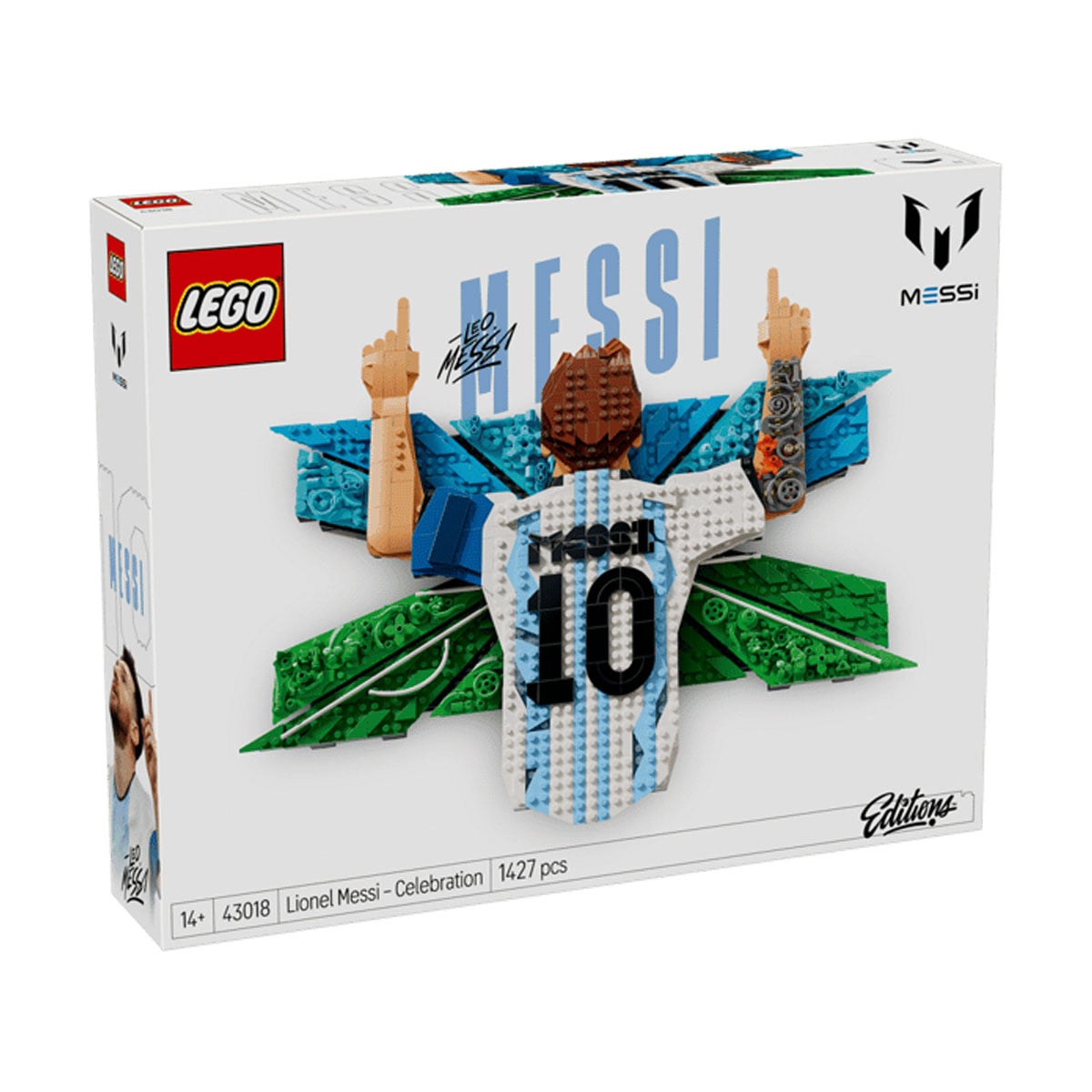 Конструктор LEGO Editions Ліонель Мессі - святкування, 1427 деталей, від 14 років (43018)