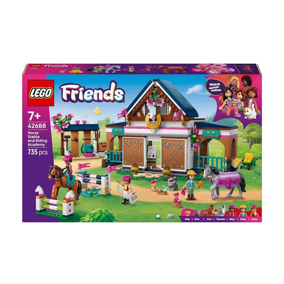 Конструктор LEGO Friends Кінна стайня та академія верхової їзди, 735 деталей, від 7 років (42688)