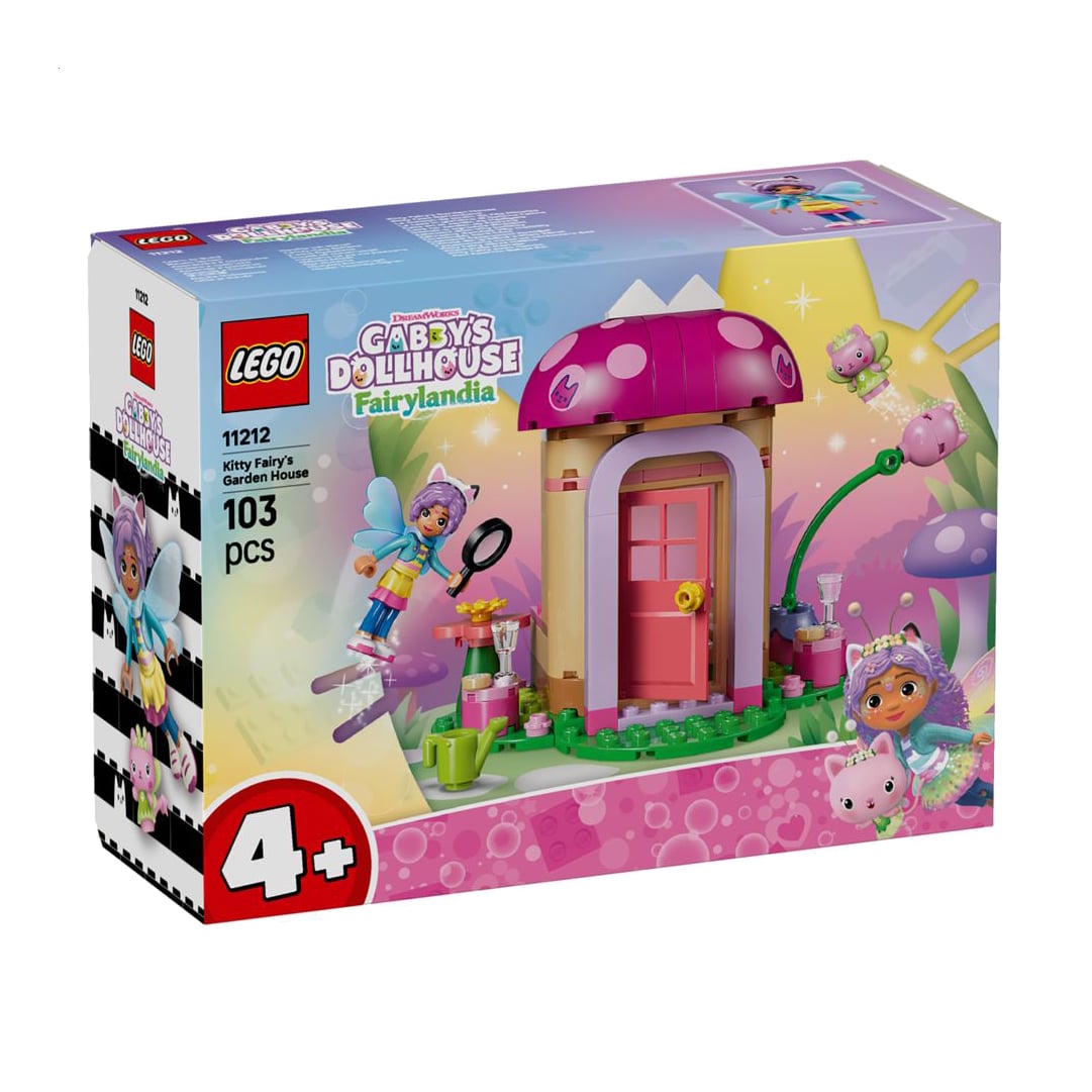 Конструктор LEGO Gabby's Dollhouse Садовий будиночок Котофеї, від 4 років, 103 деталі (11212)