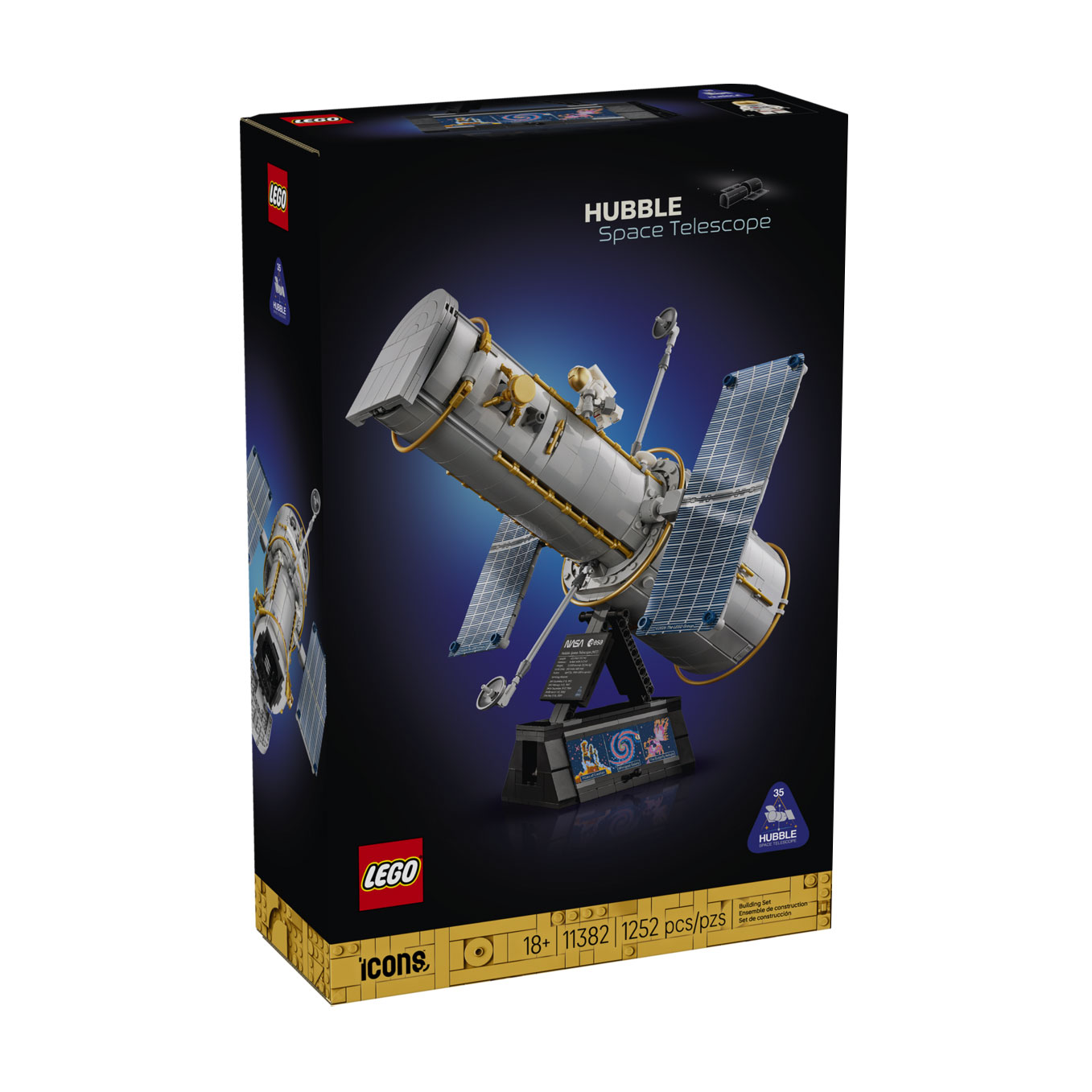 Конструктор LEGO Icons Телескоп Габбл, від 18 років, 1552 деталі (11382)