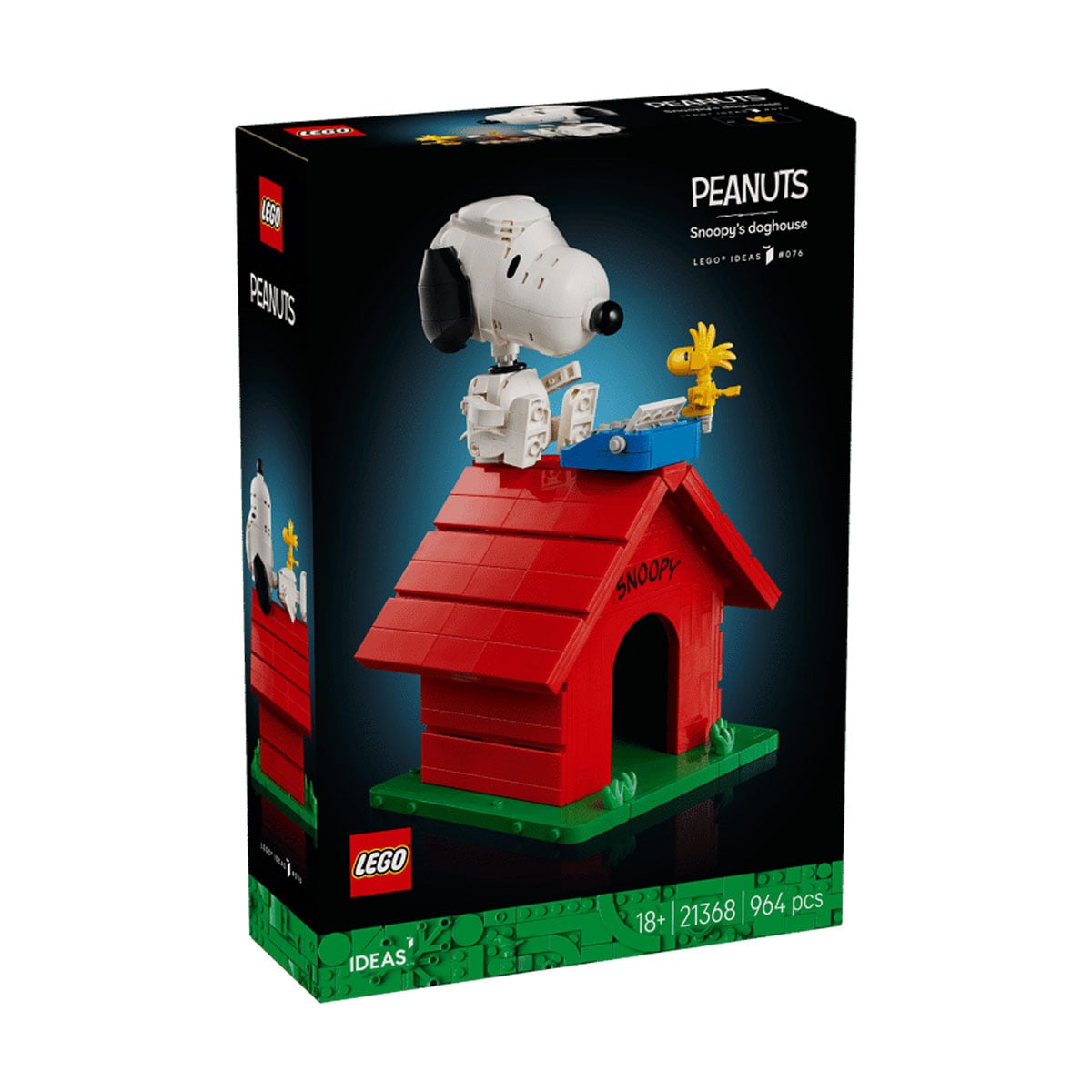 Конструктор LEGO Ideas Дрібнота: будка Снупі, 964 деталі, від 18 років (21368)