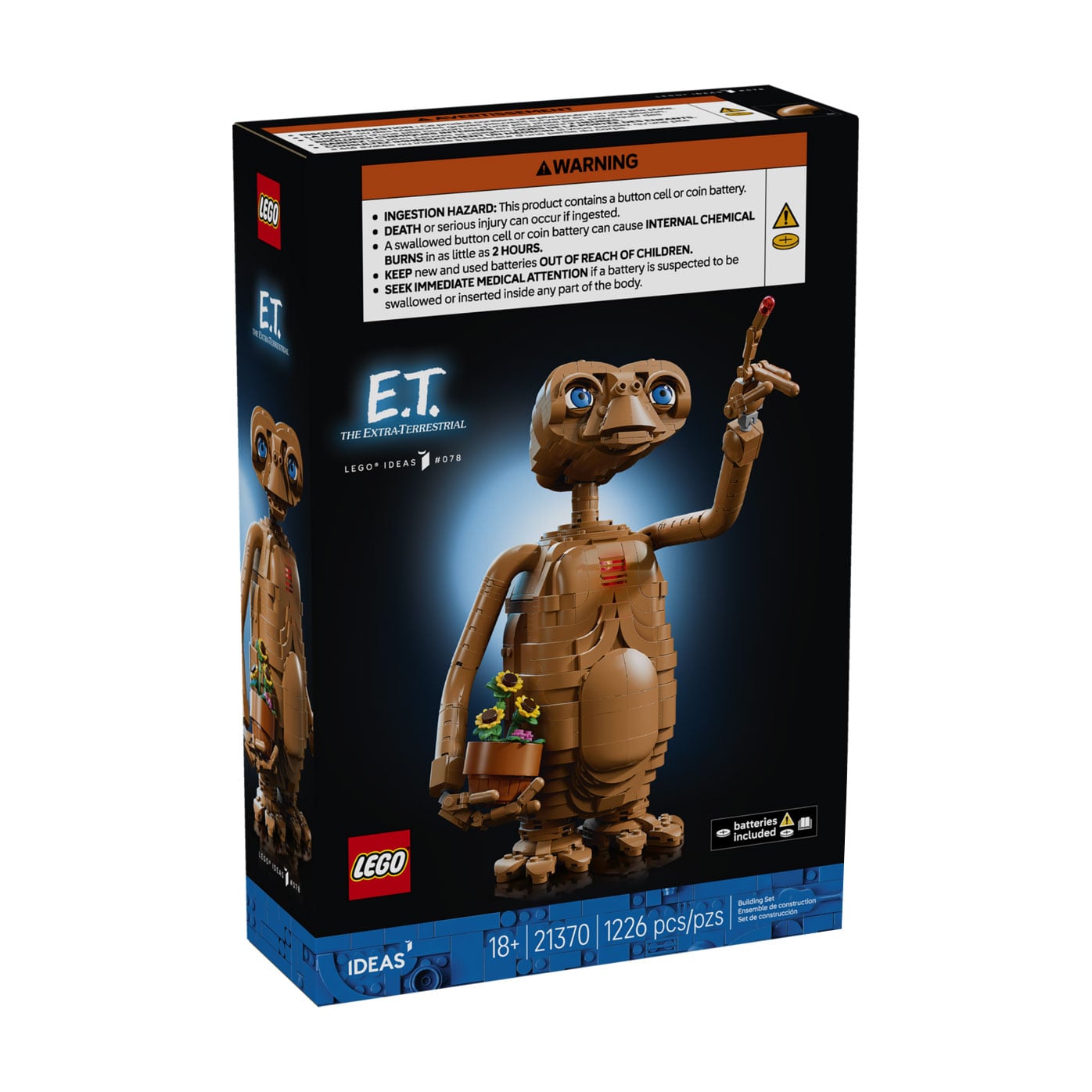 Конструктор LEGO Ideas E.T. the Extra-Terrestrial, 1226 деталей, від 18 років (21370)