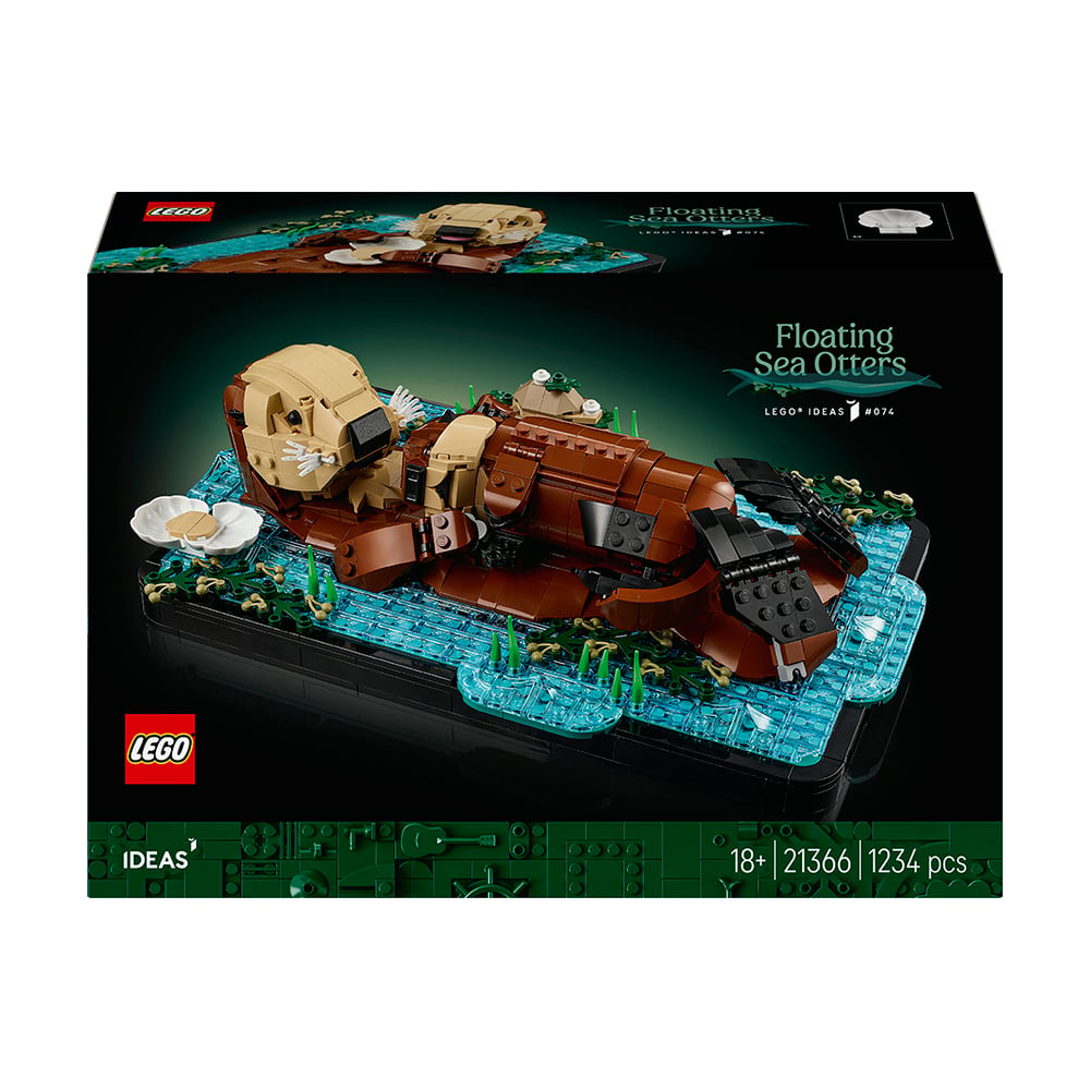 Конструктор LEGO Ideas Пливучі морські видри, 1234 деталі, від 18 років (21366)