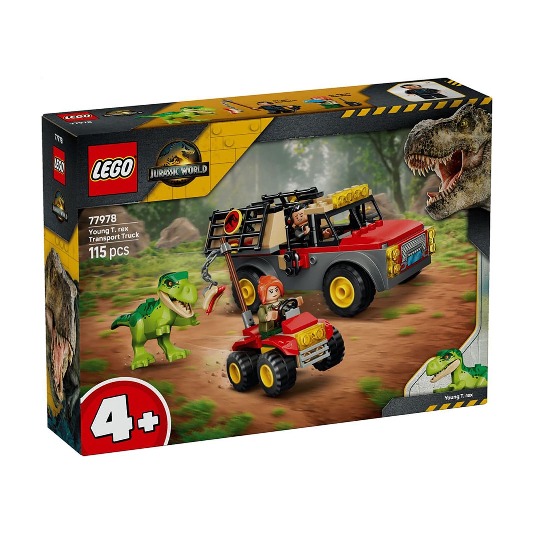 Конструктор LEGO Jurassic World Вантажівка для перевезення молодого тиранозавра, від 4 років, 115 деталей (77978)