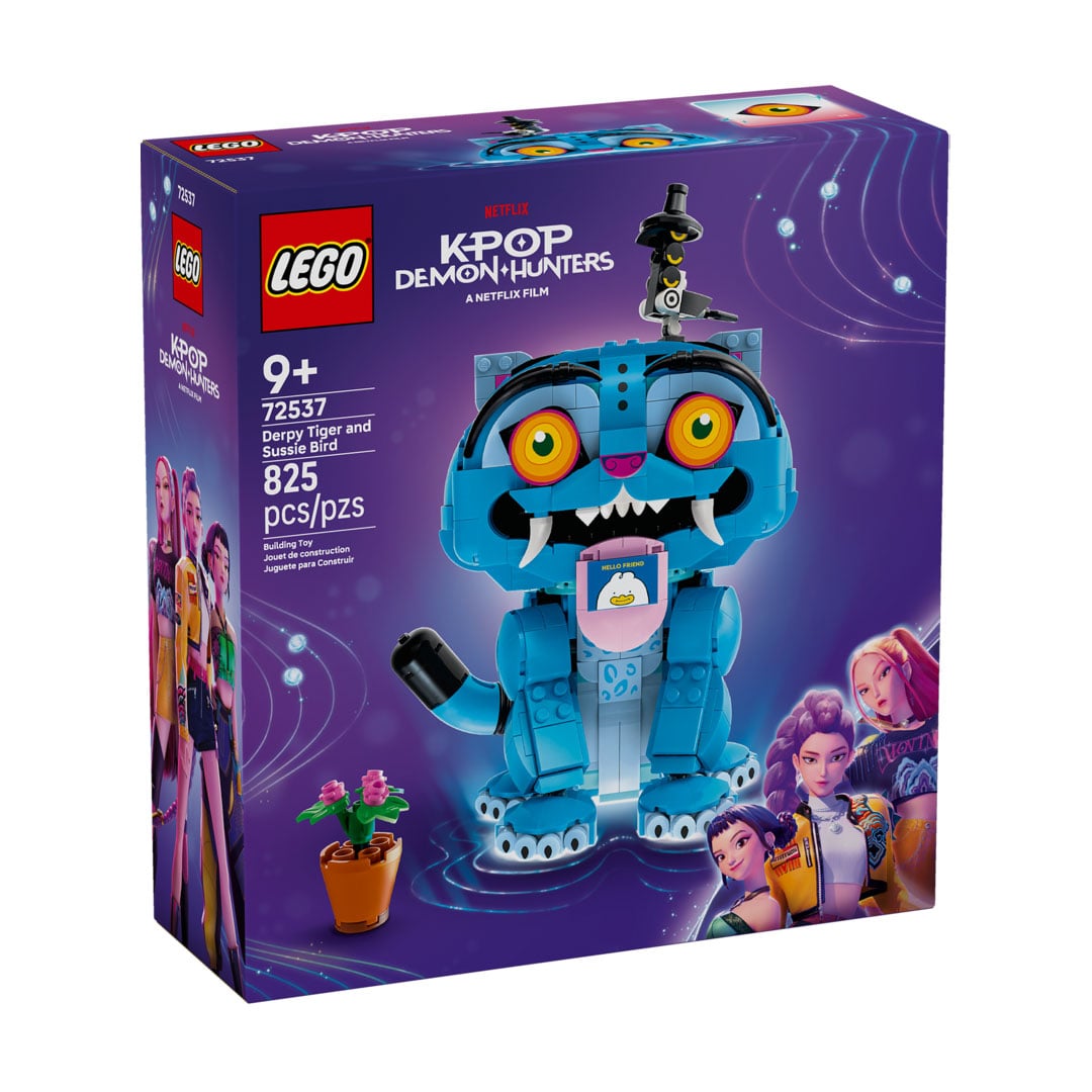 Конструктор LEGO KPop Demon Hunters Тигр Дерпі та пташка Сассі, від 9 років, 825 деталей (72537)