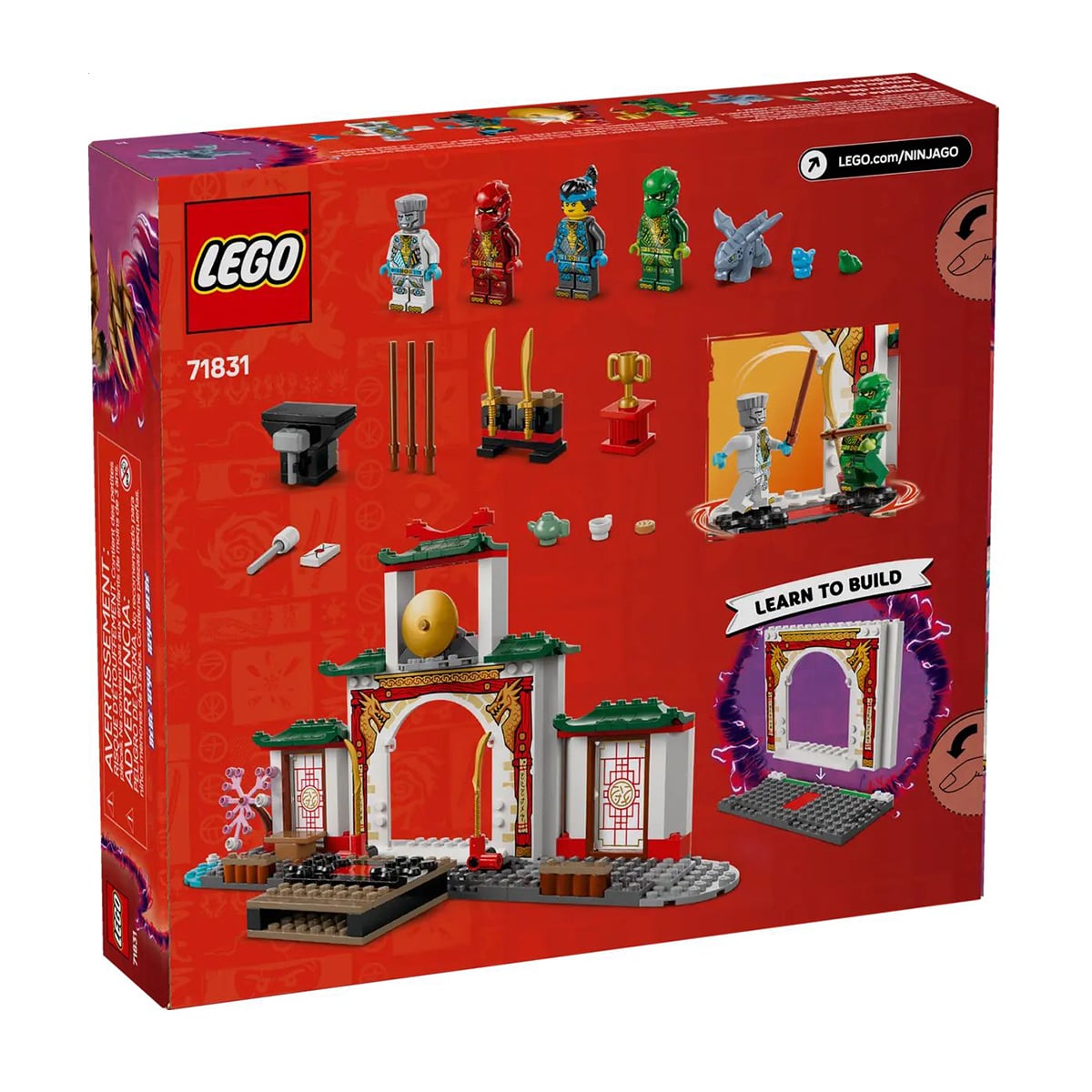 Конструктор LEGO Ninjago Храм ніндзя Спін-джитсу, 158 деталей, від 4 років (71831)