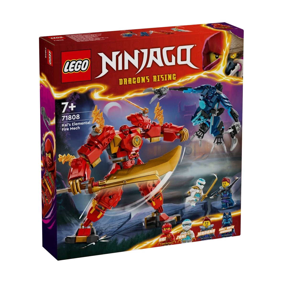 Конструктор LEGO Ninjago Робот вогняної стихії Кая, 322 деталі, від 7 років (71808)