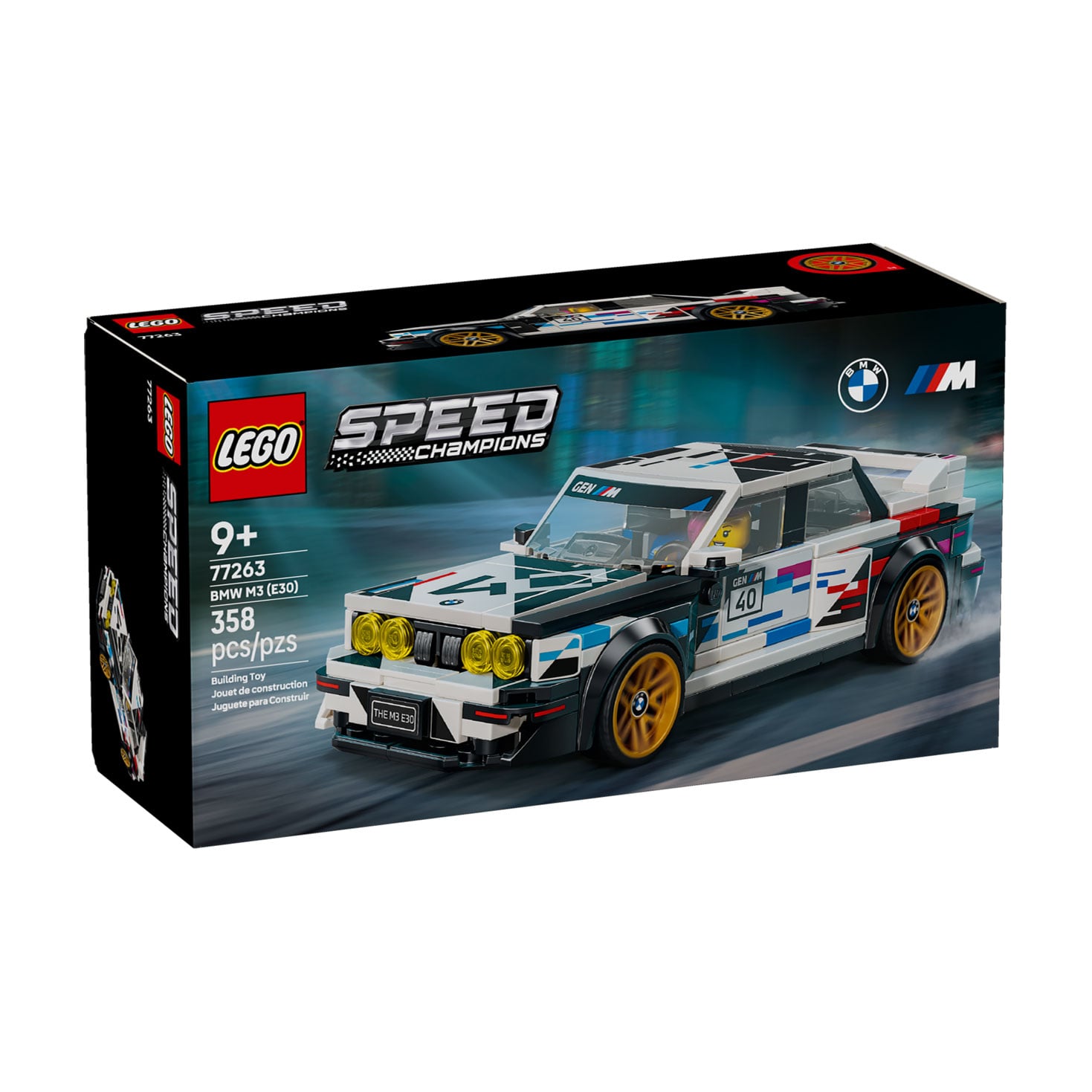Конструктор LEGO Speed Champions BMW M3 (E30), від 9 років, 358 деталей (77263)