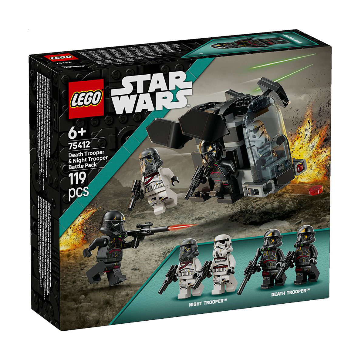 Конструктор LEGO Star Wars Боєць смерті і Нічний піхотинець - Бойовий набір, 119 деталей, від 6 років (75412)
