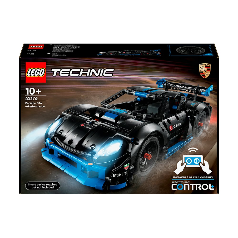 Конструктор LEGO Technic Автомобіль для перегонів Porsche GT4 e-Performance, 834 деталі, від 10 років (42176)