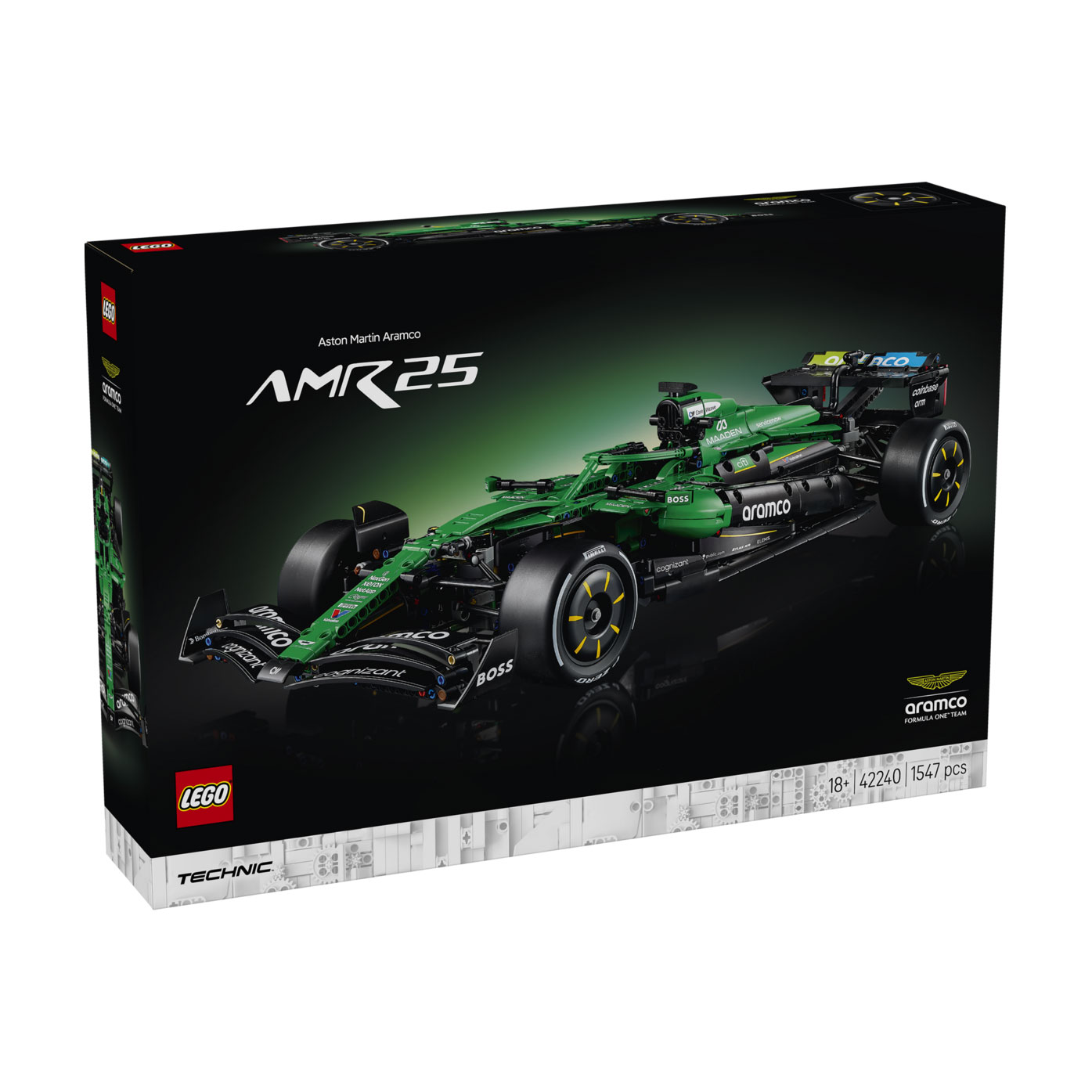 Конструктор LEGO Technic Автомобіль Формули-1 Aston Martin Aramco AMR25, від 18 років, 1547 деталей (42240)