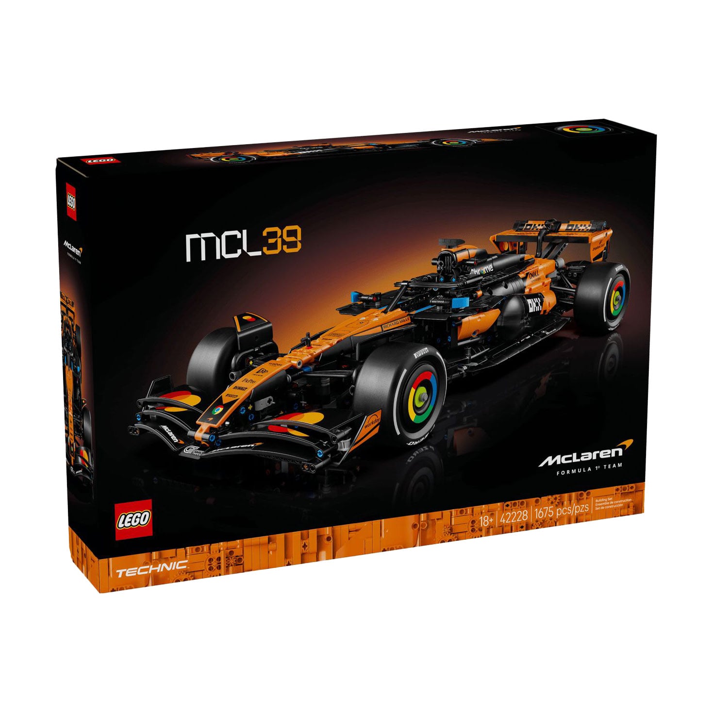 Конструктор LEGO Technic Автомобіль McLaren MCL39 F1, 1675 деталей, від 18 років (42228)