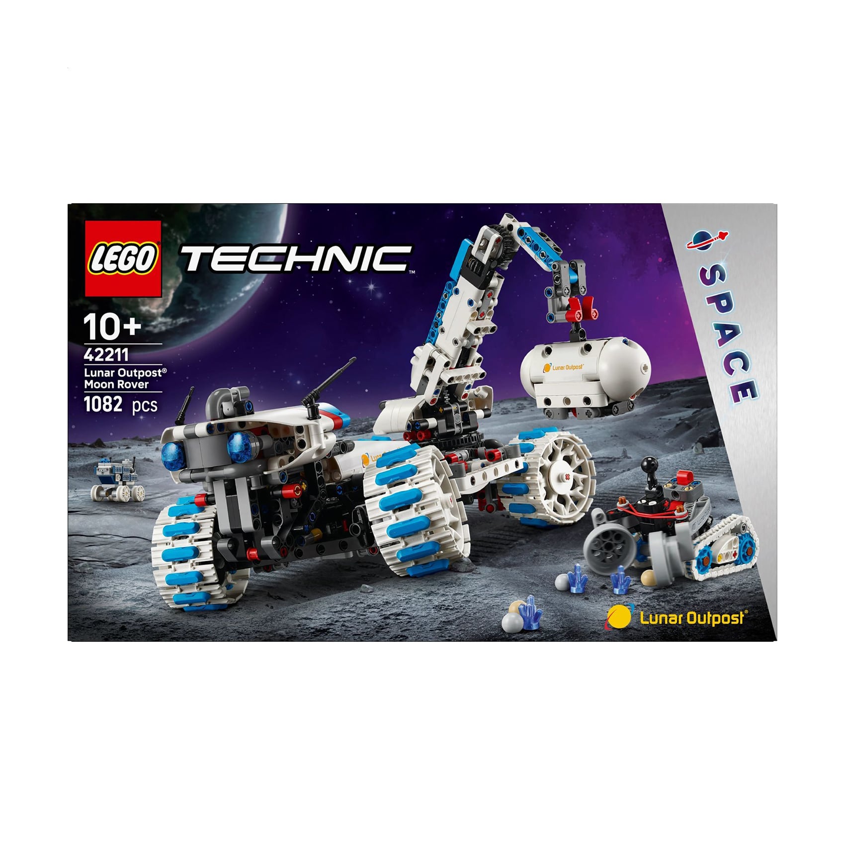 Конструктор LEGO Technic Місяцехід Lunar Outpost Космічний корабель, 1082 деталі, від 10 років (42211)