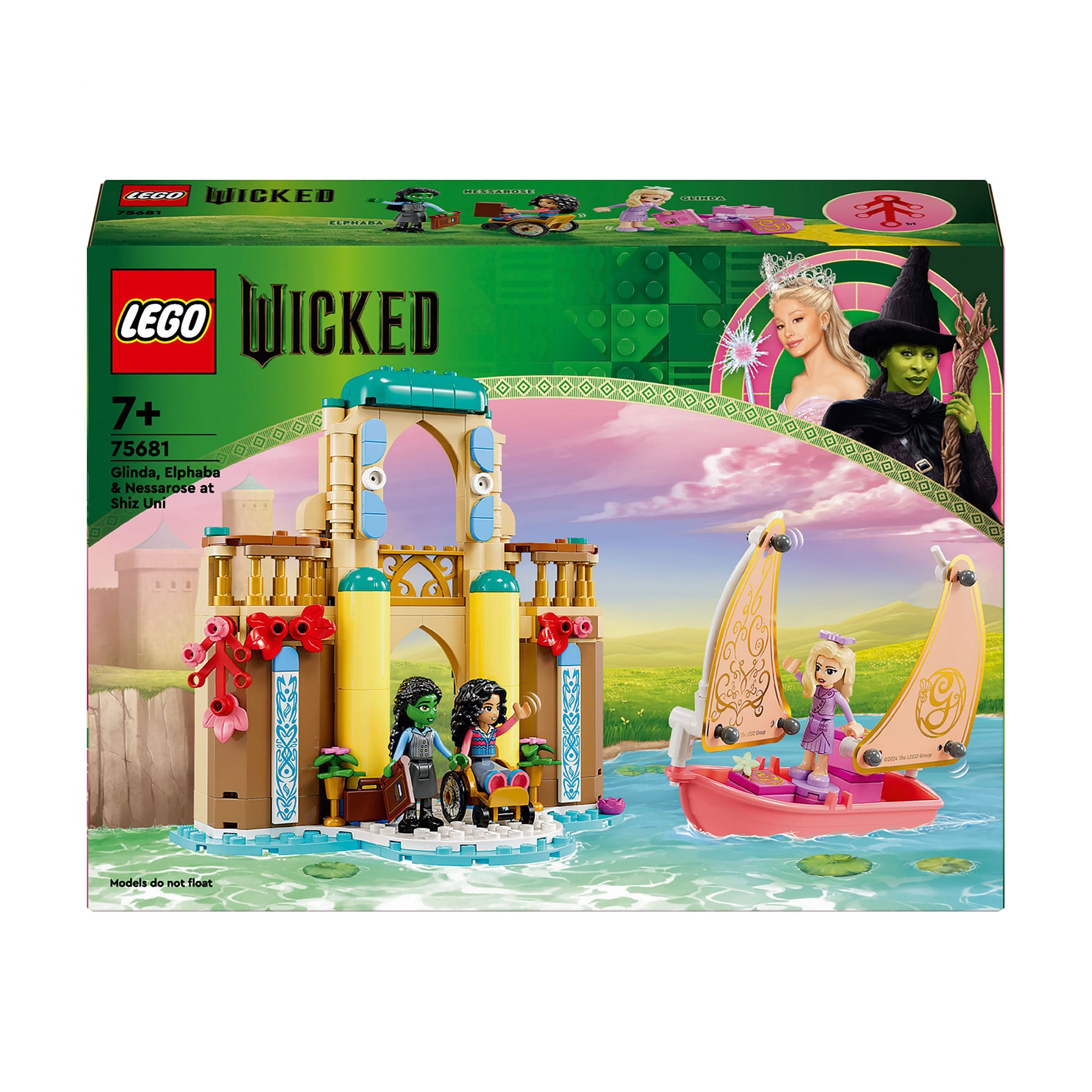 Конструктор LEGO Wicked Ґлінда, Ельфаба й Несароза в університеті Шиз, від 7 років, 304 деталі (75681)