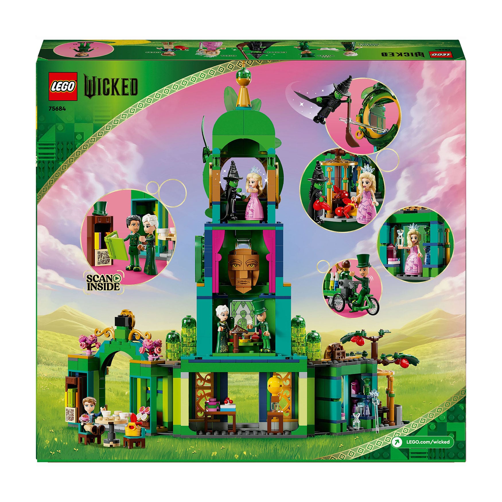 Конструктор LEGO Wicked Ласкаво просимо до Смарагдового міста, від 9 років, 945 деталей (75684)