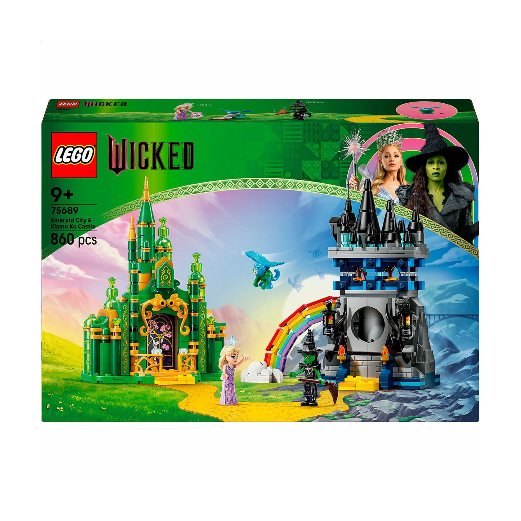 Конструктор LEGO Wicked Смарагдове місто та замок Кіамо-Ко, від 9 років, 860 деталей (75689)