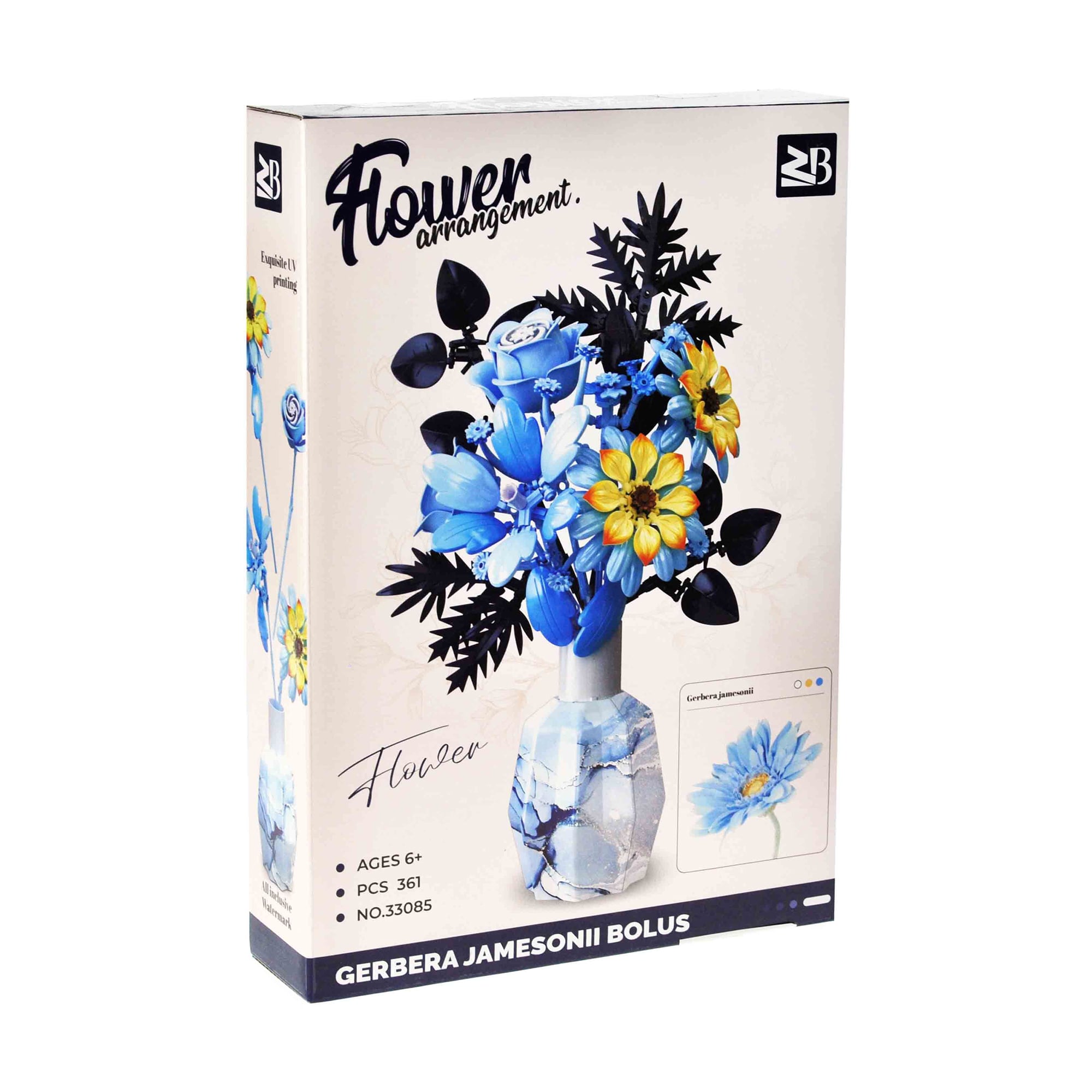 Конструктор YG Toys Квіти, 361 деталь, від 6 років, 37*7*26 см (33085)