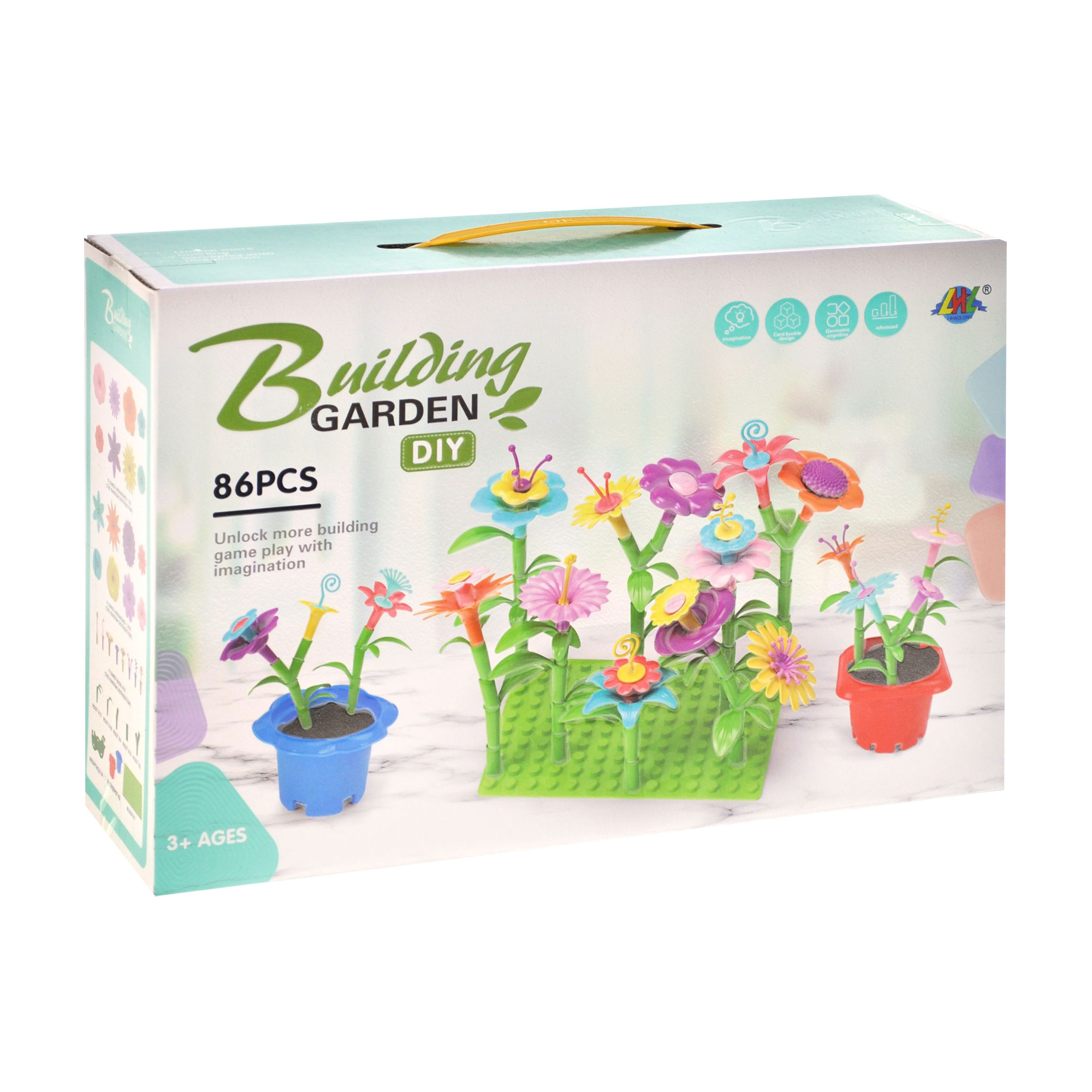 Конструктор YG Toys Квіти, 86 деталей, від 3 років (157)