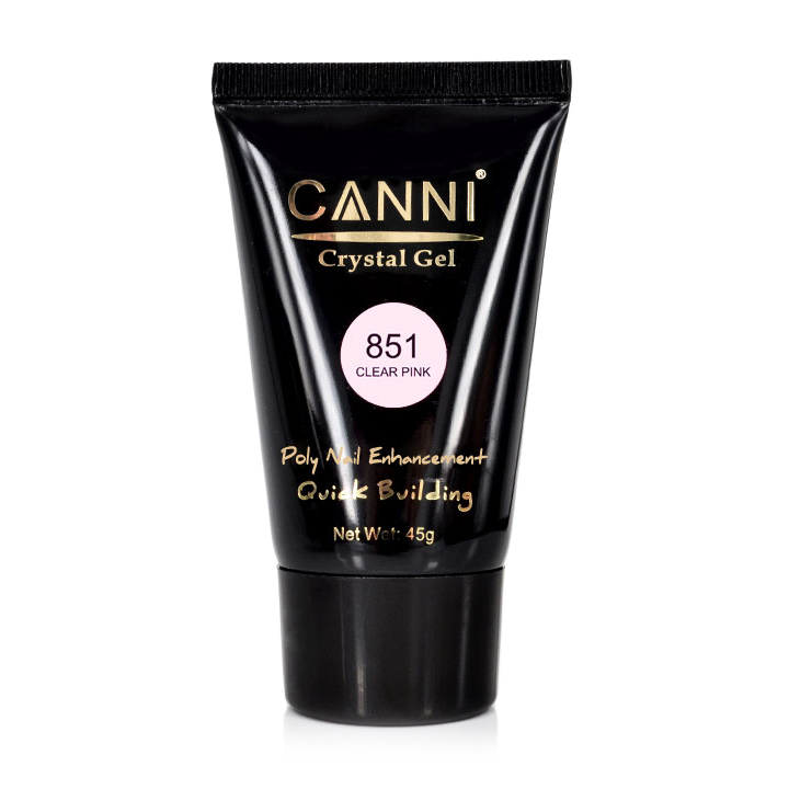 Конструювальний гель для нігтів Canni Crystal Gel 851 Clear Pink, 45 г