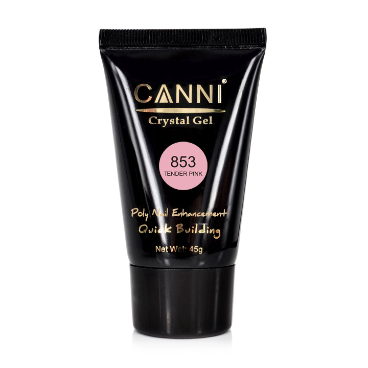 Конструювальний гель для нігтів Canni Crystal Gel 853 Tender Pink, 45 г