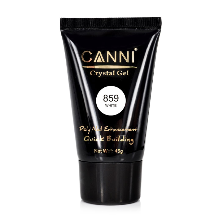 Конструювальний гель для нігтів Canni Crystal Gel 859 White, 45 г