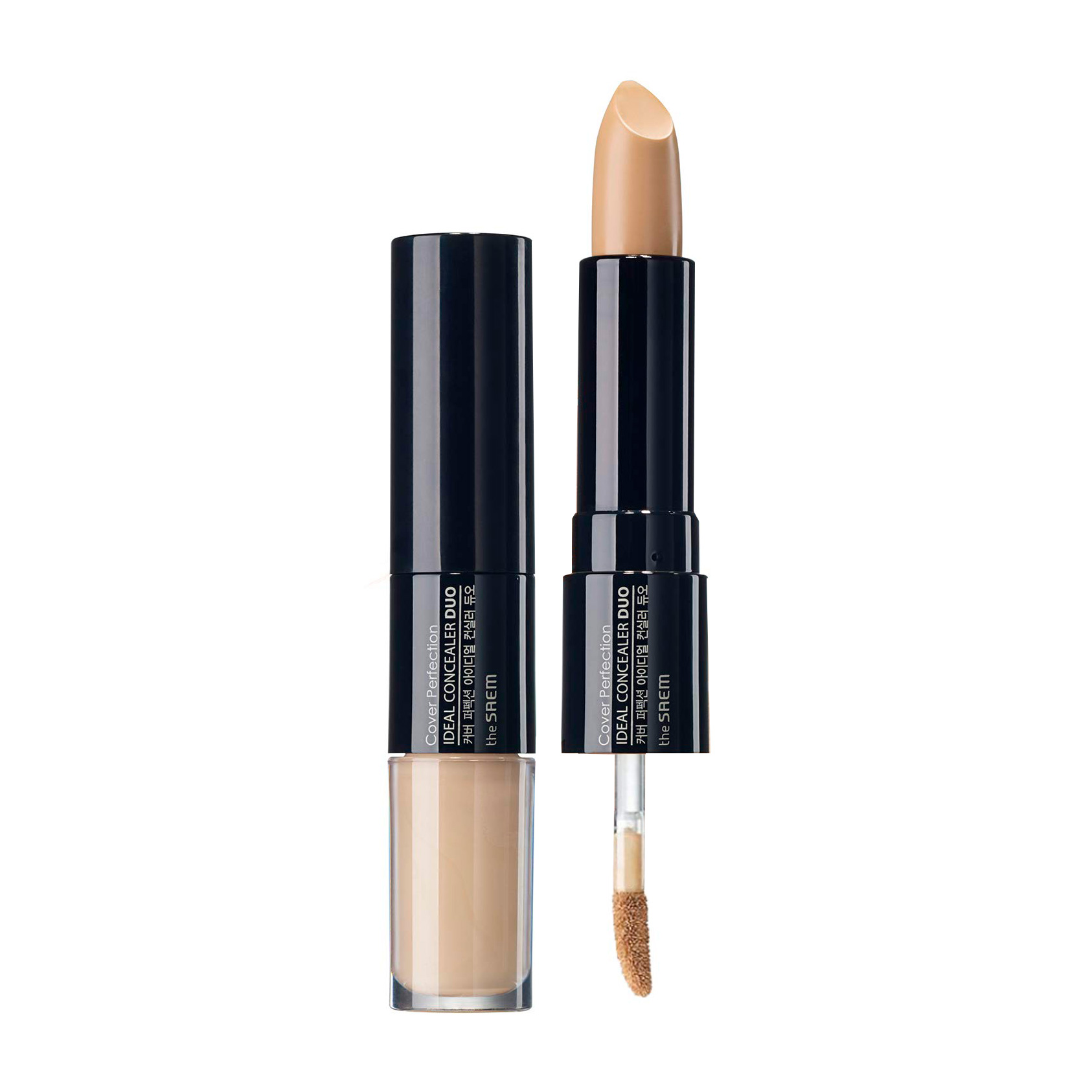 Консилер 2 в 1 для обличчя The Saem Cover Perfection Ideal Concealer Duo 01 Clear Beige, 4.2 г + 4.5 г