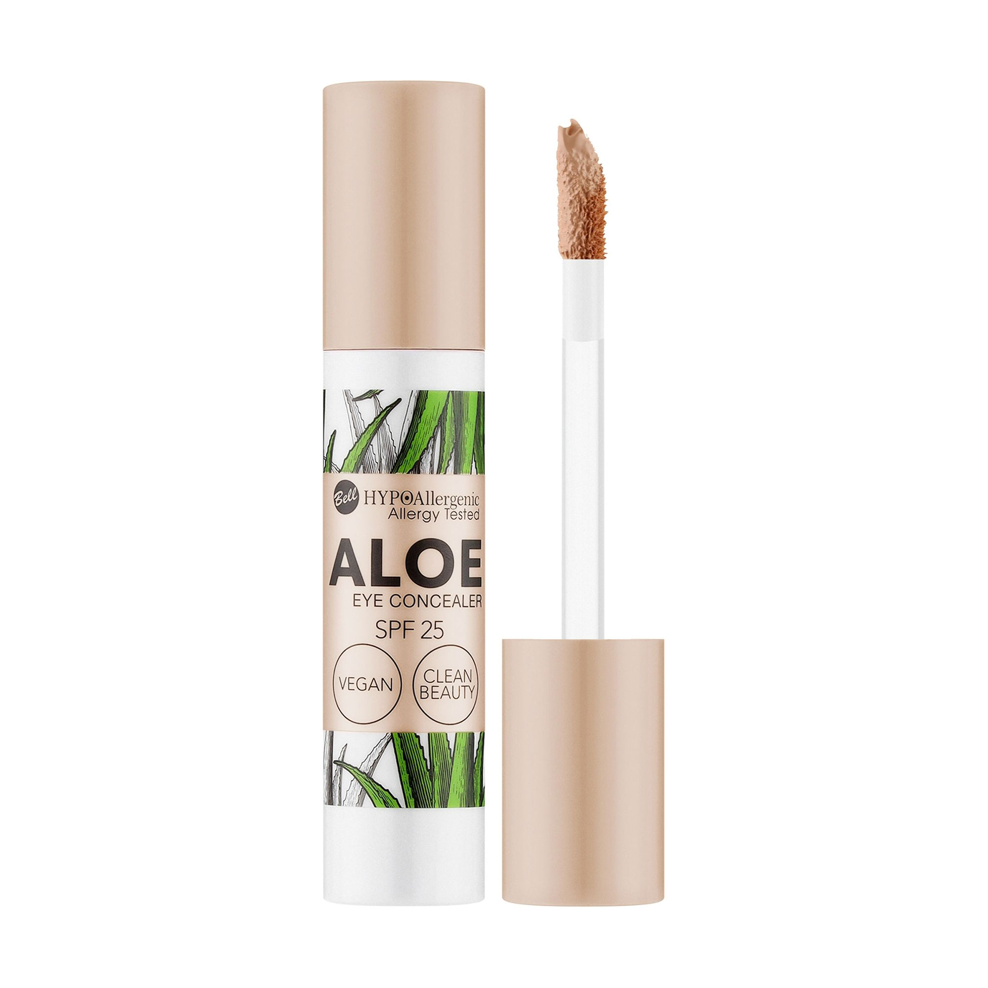 Консилер для обличчя Bell HypoAllergenic Aloe Eye Concealer SPF 25, 02 Peach, 5 г