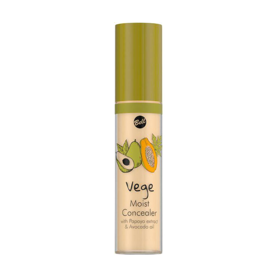 Консилер для обличчя Bell Vege Moist Concealer з екстрактом папайї та олією авокадо 02 Medium, 4.2 г