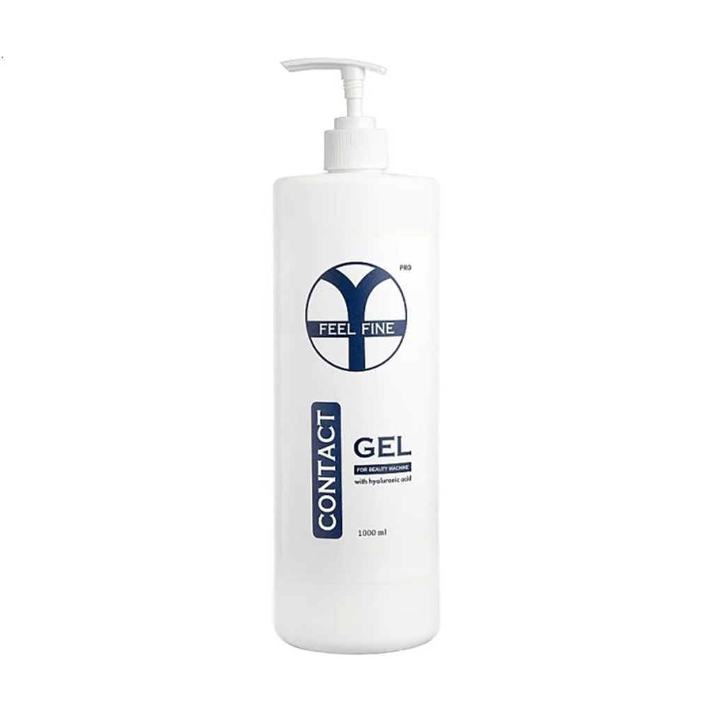 Контактний гель для тіла FEEL FINE Contact Gel With Hyaluronic Acid для апаратних процедур, 1 л