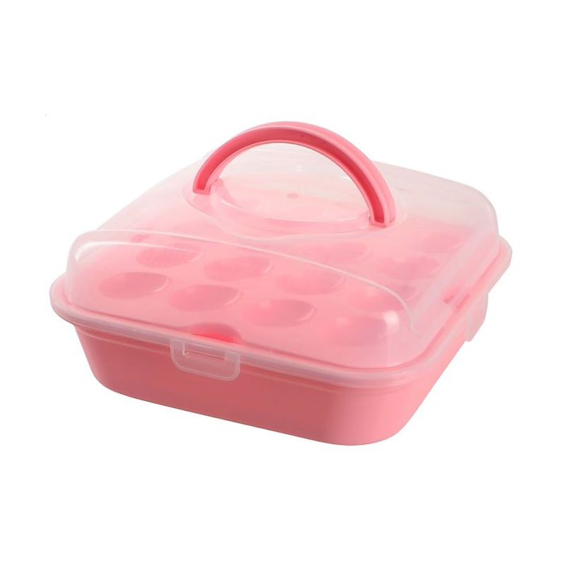 Контейнер для яєць на 32 шт Violet House 0049 Soft Pink, 12*26*26 см (0049 SOFT PINK для яєць 32 шт.)