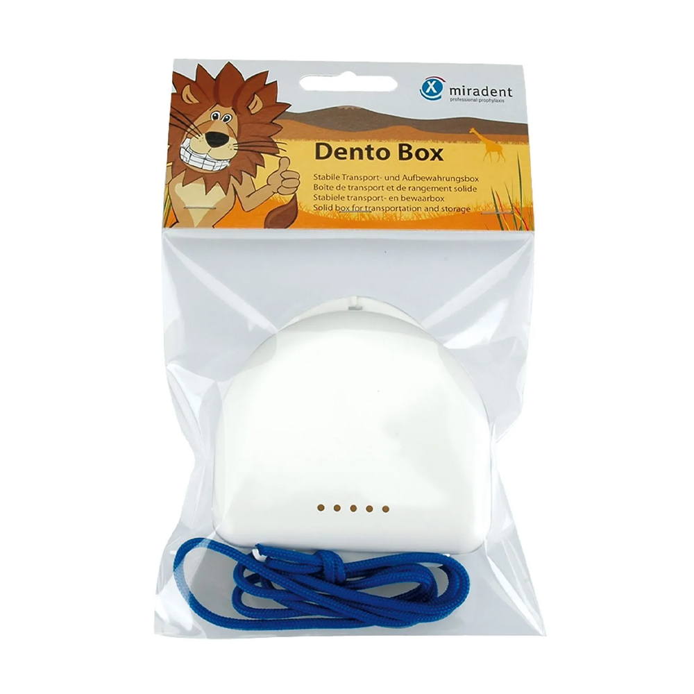 Контейнер для зберігання кап та брекетів Miradent Dento Box білий, 1 шт