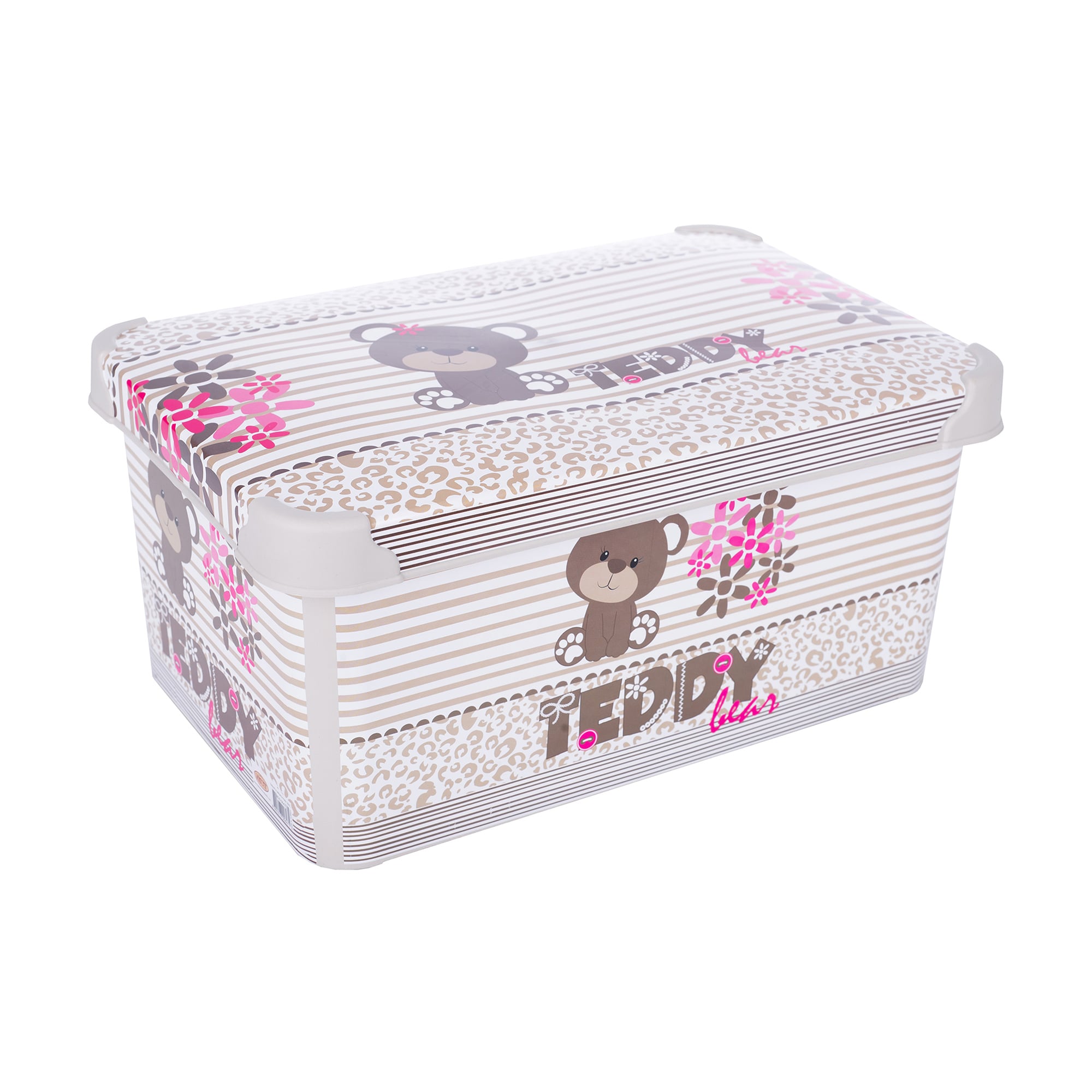 Контейнер для зберігання Violet House Decor Teddy з кришкою, 16.5*23.5*35 см, 10 л