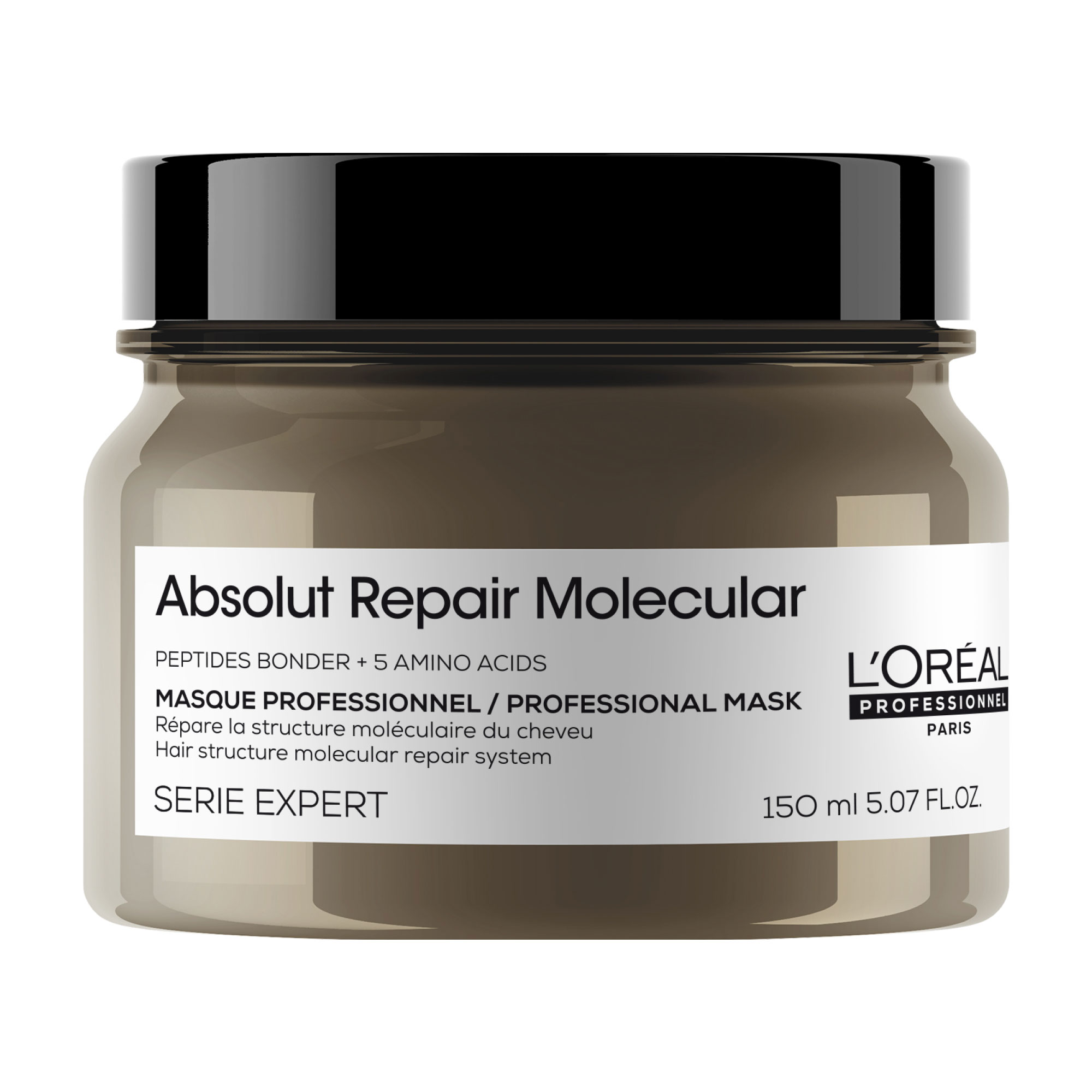 Концентрована змивна маска L'Oreal Professionnel Absolut Repair Molecular Professional Rinse-off Mask для молекулярного відновлення структури пошкодженого волосся, 250 мл