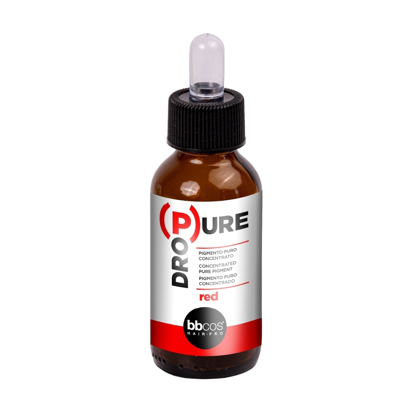 Концентровані прямі пігменти для волосся BBcos DroPure Concentrated Pure Pigment Red, 50 мл