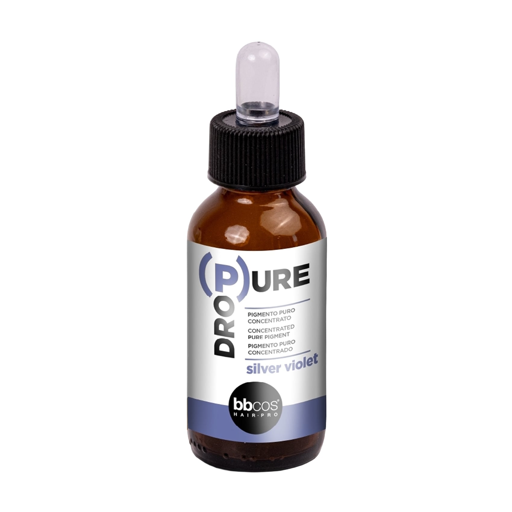Концентровані прямі пігменти для волосся BBcos DroPure Concentrated Pure Pigment Silver Violet, 50 мл