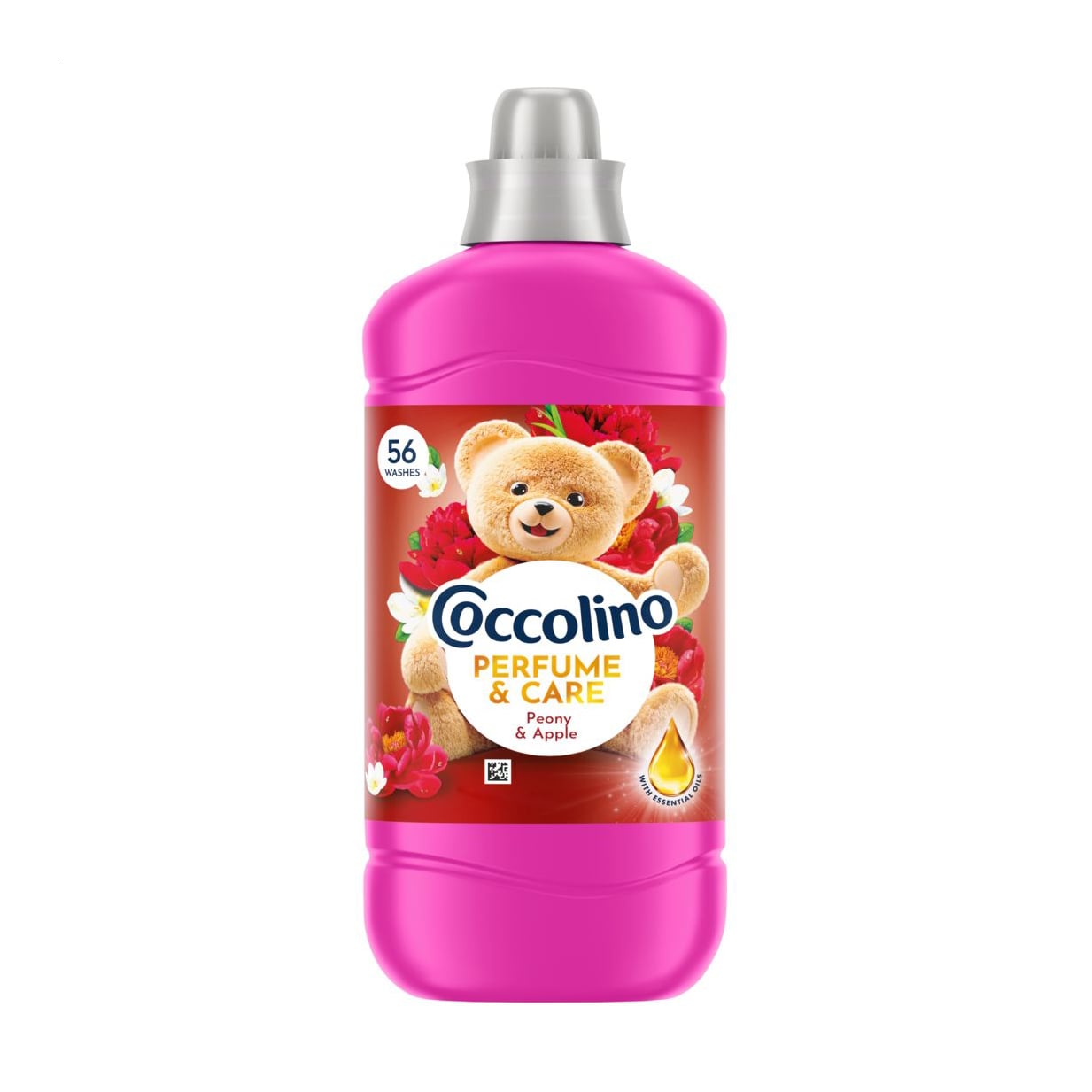 Концентрований кондиціонер для білизни Coccolino Perfume &amp; Care, Peony &amp; Apple, 56 циклів прання, 1288 мл