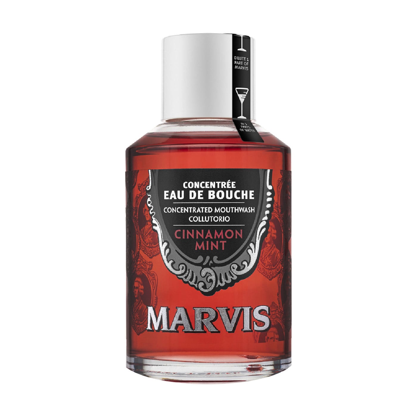 Концентрований ополіскувач для ротової порожнини Marvis Concentree Eau De Bouche Cinnamon Mint Кориця і м'ята, 120 мл