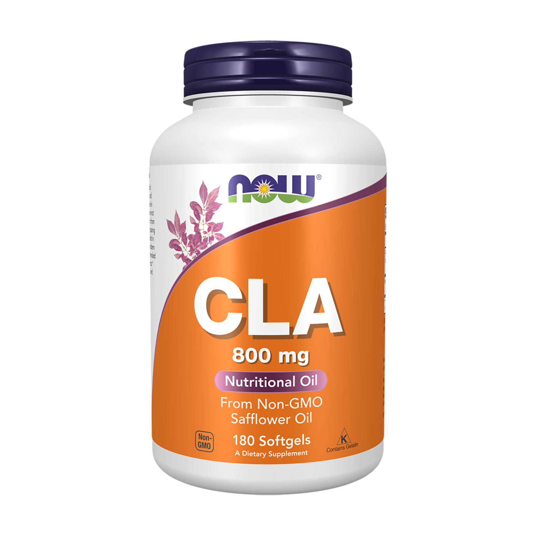 Кон'югована лінолева кислота NOW Foods CLA 800 мг, 180 желатинових капсул